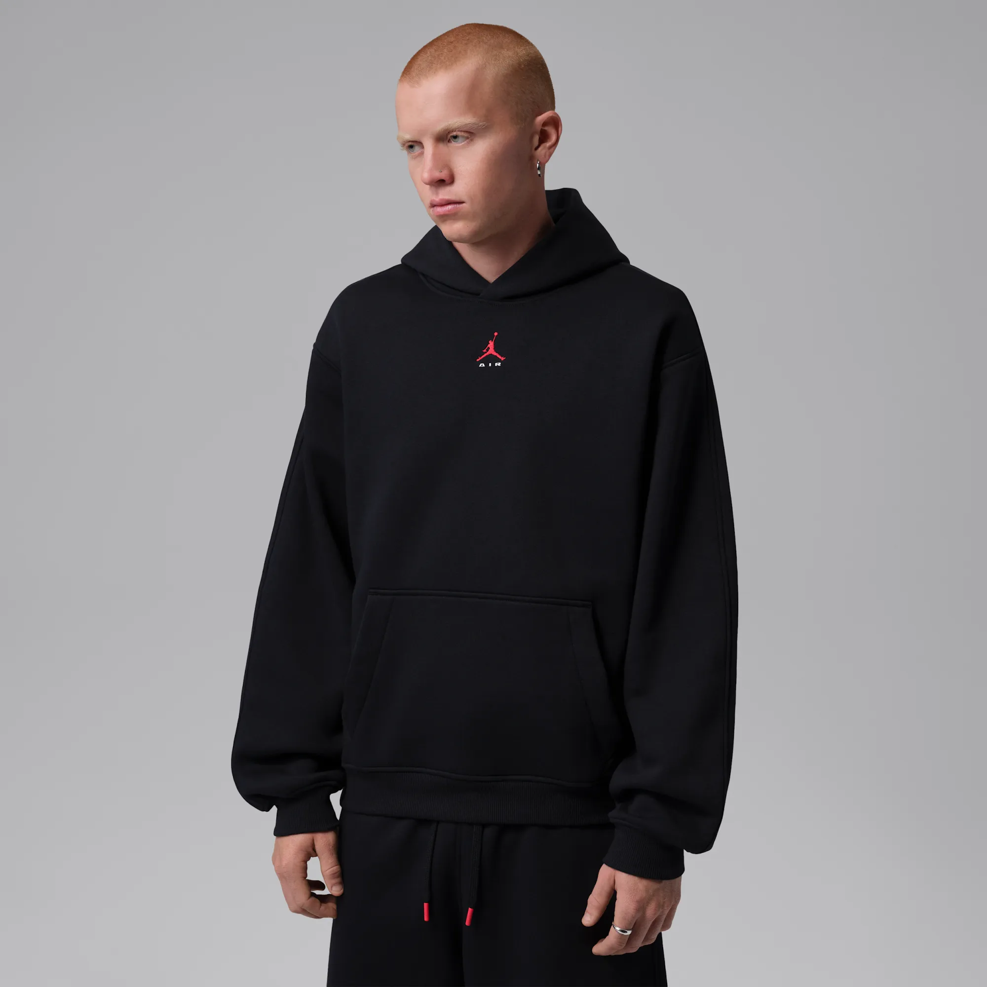 Nike Jordan Brooklyn Men's Statement Pullover Hoodie - Black - Fleece