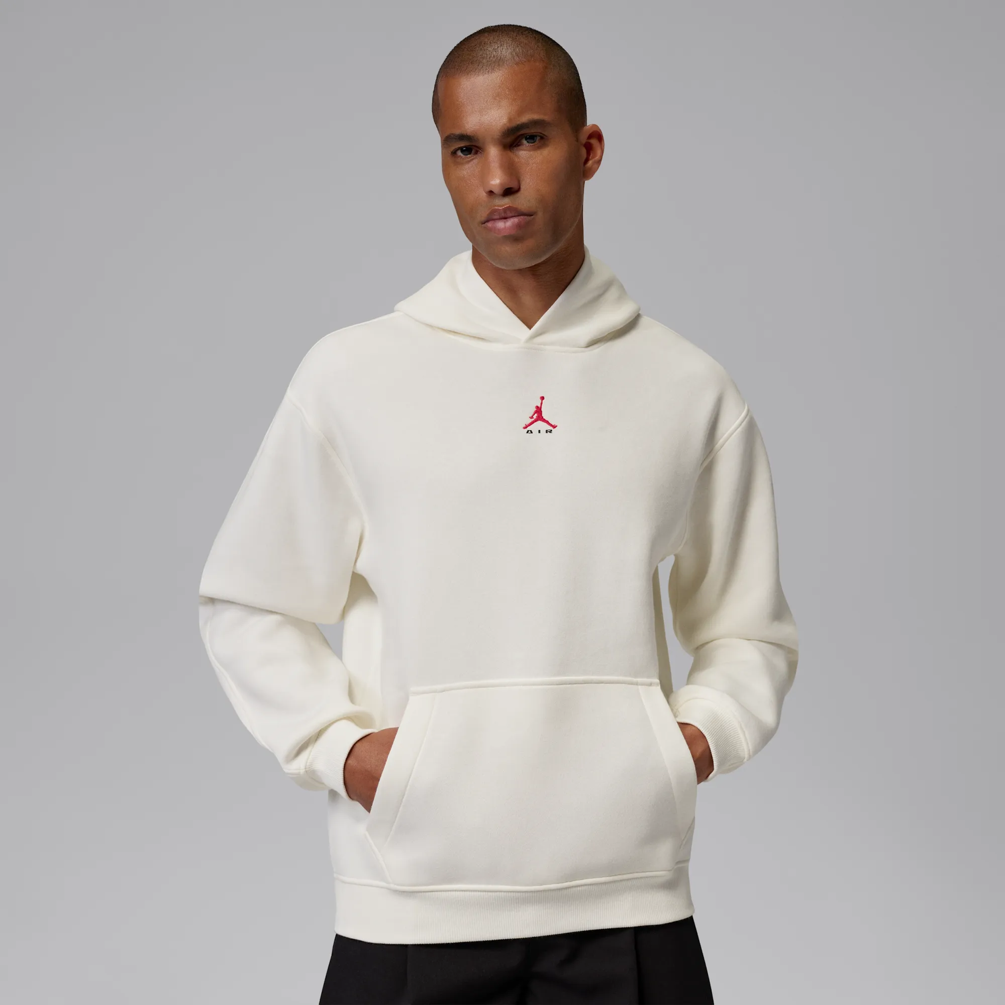 Nike Jordan Brooklyn Men's Statement Pullover Hoodie - White - Fleece