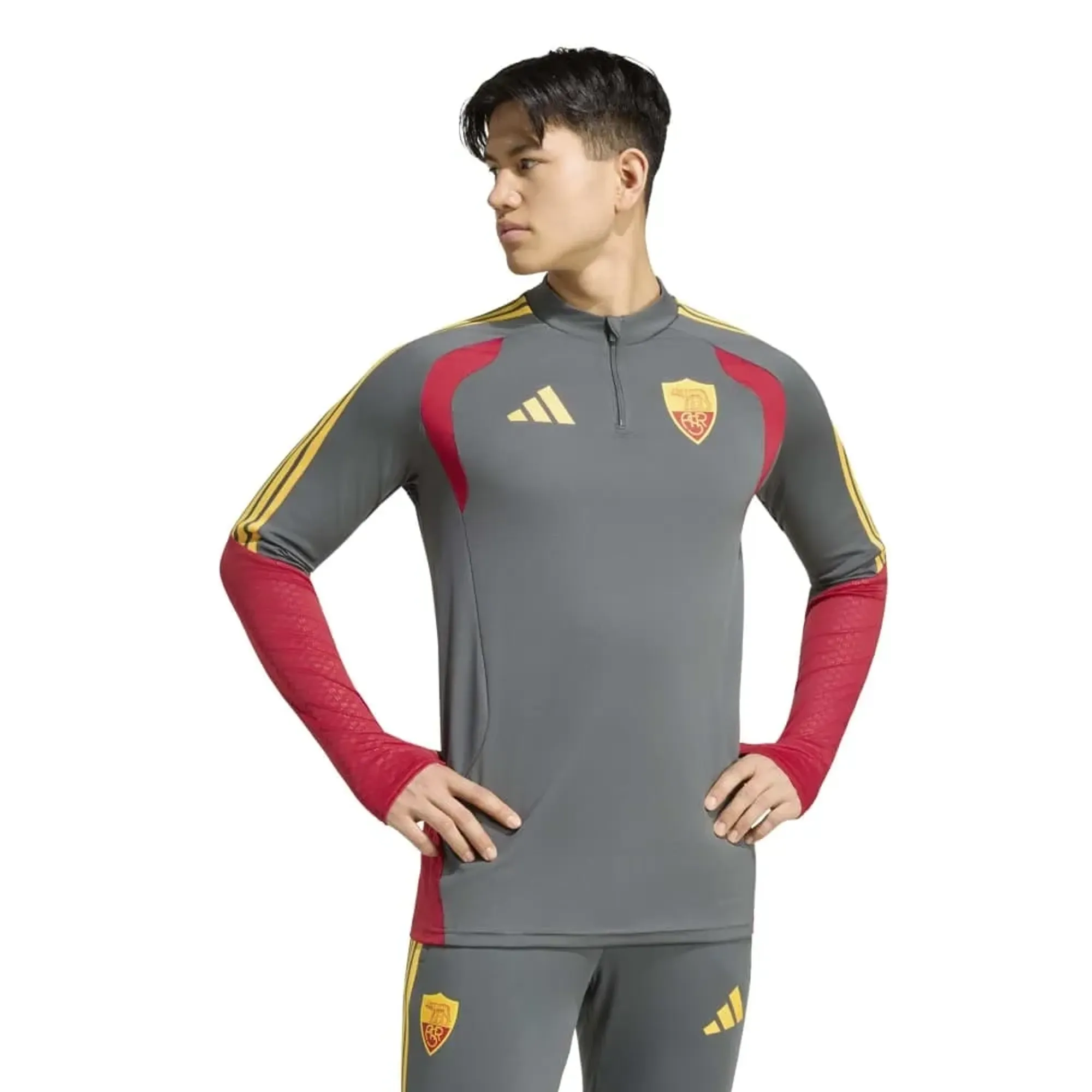 Adidas As Roma 26/27 Tiro Training Half Zip Sweatshirt