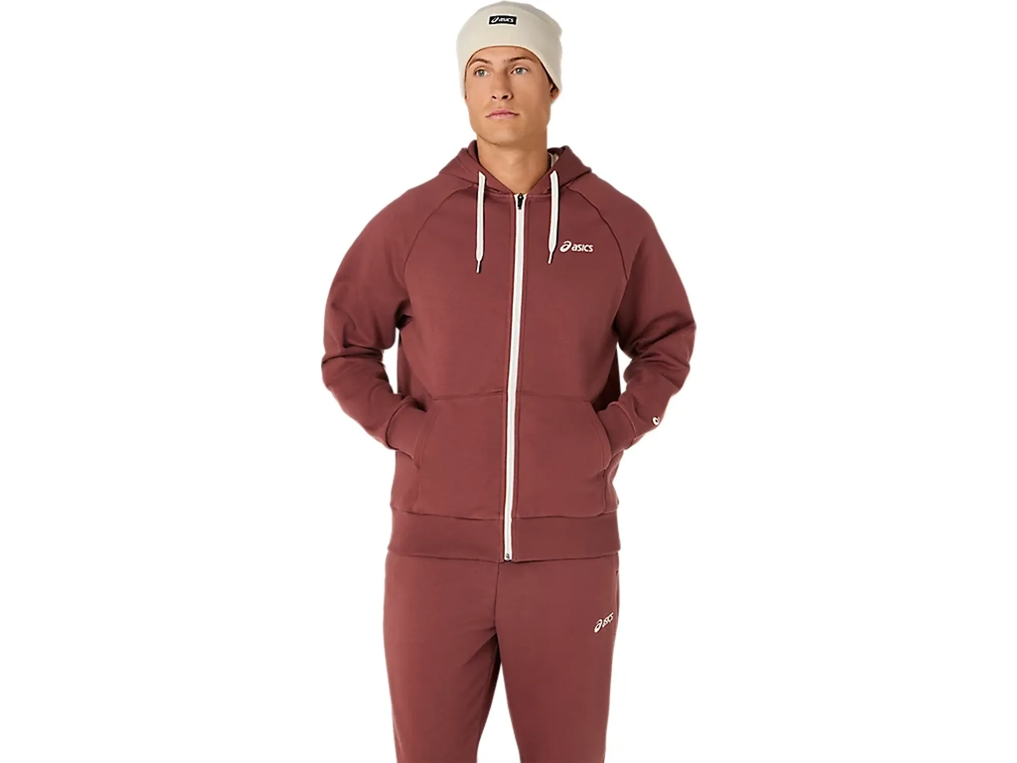 Asics Asics Logo Fleece Full Zip Hoodie