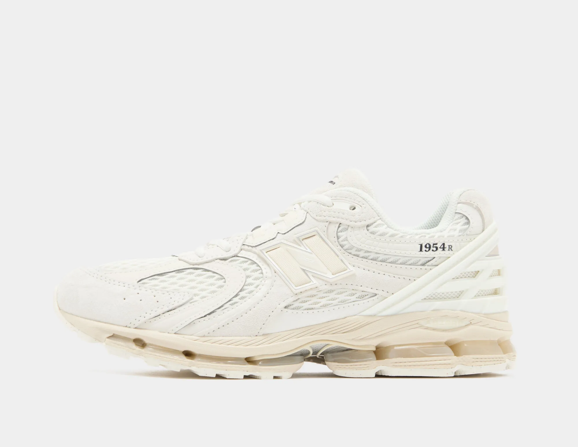 New Balance Unisex 1954R in White/Beige Suede/Mesh