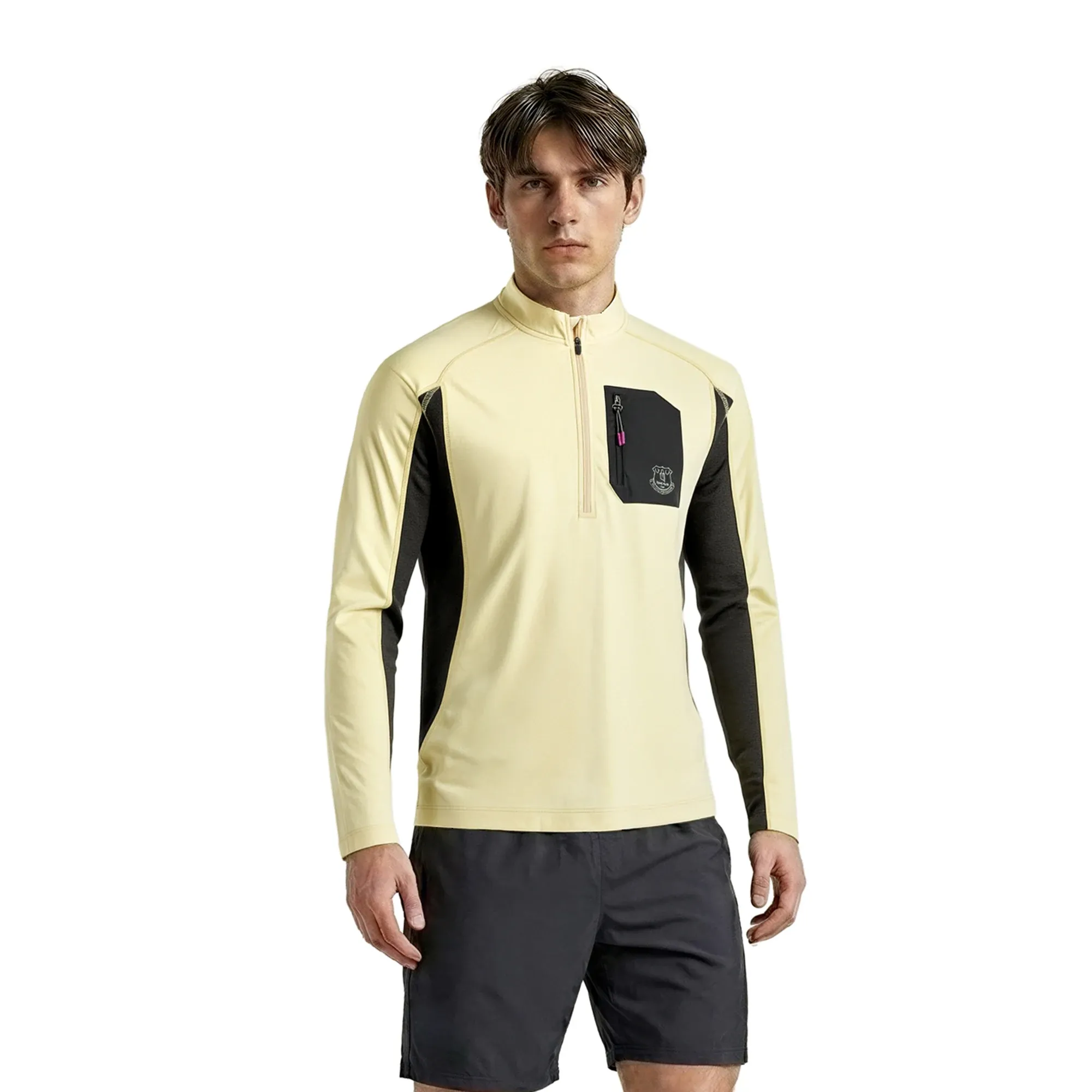 Everton Velocity 1/2 Zip - Yellow - Mens