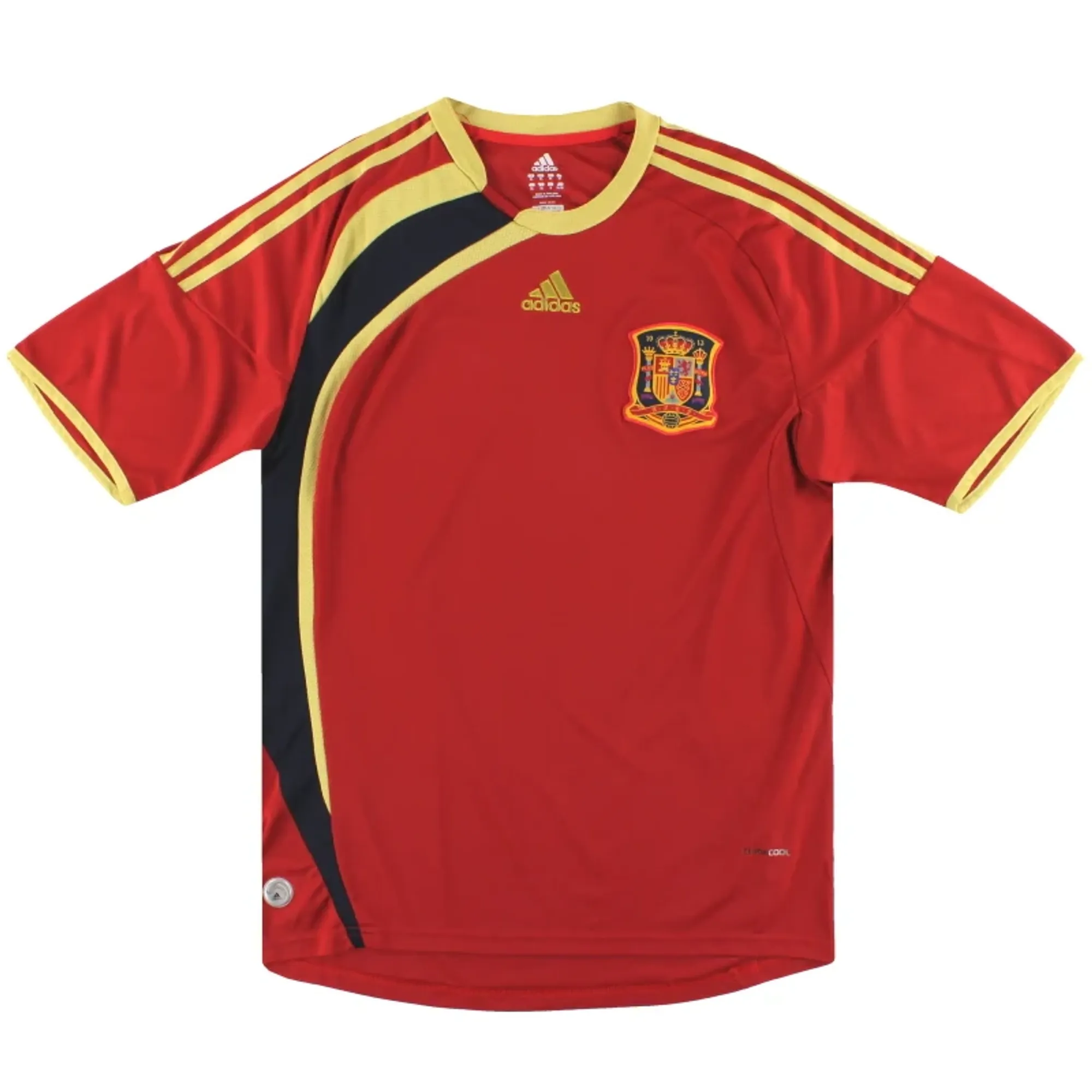 2009 Spain Confederations Cup adidas Home Shirt L - Spain / Excellent 