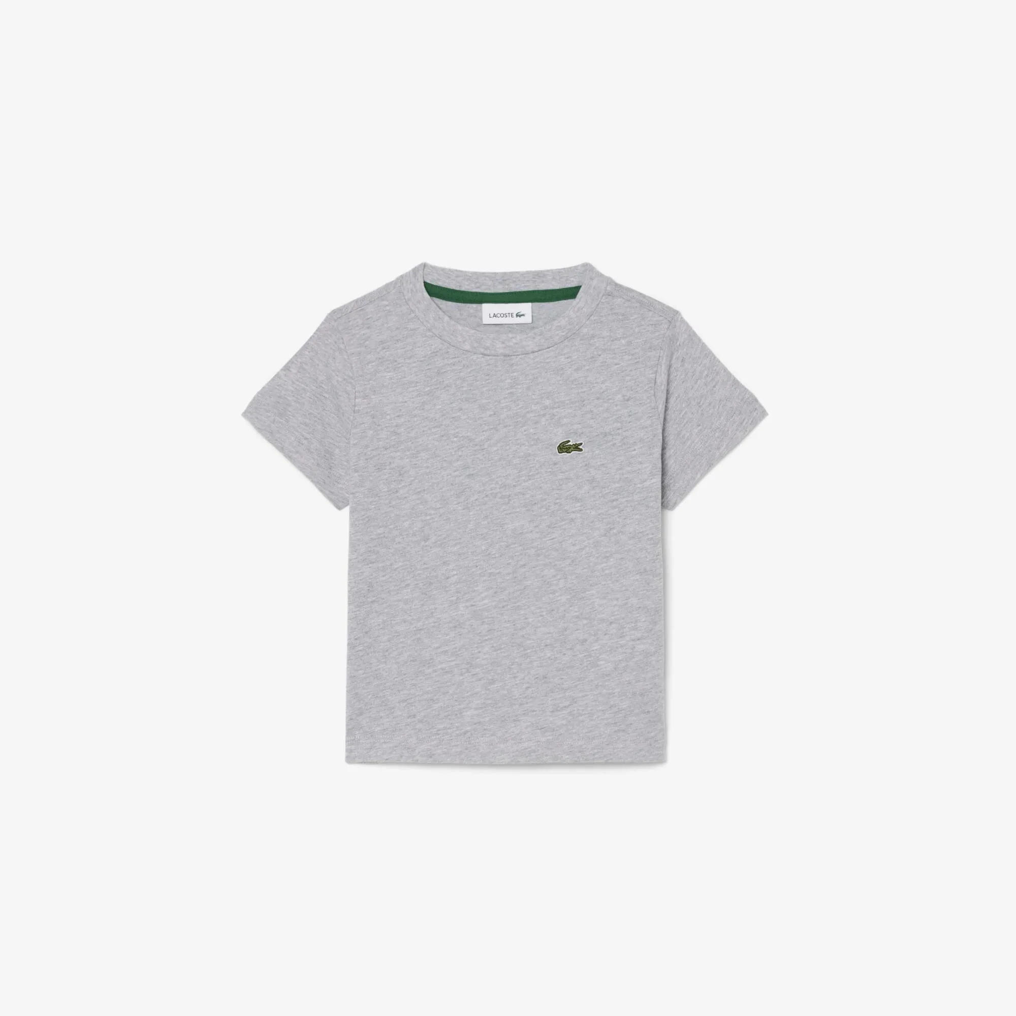 Lacoste Unisex Cotton Crew Neck T-shirt - Light Heathered Grey