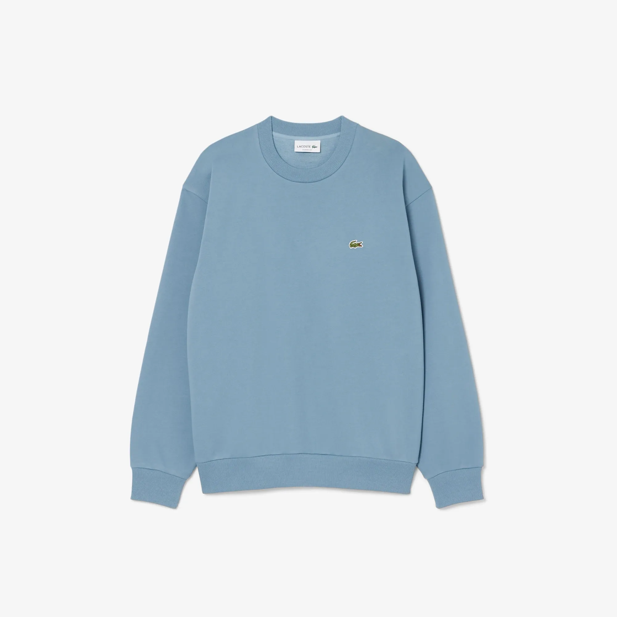 Lacoste Cotton Fleece Sweatshirt - Grayish Blue