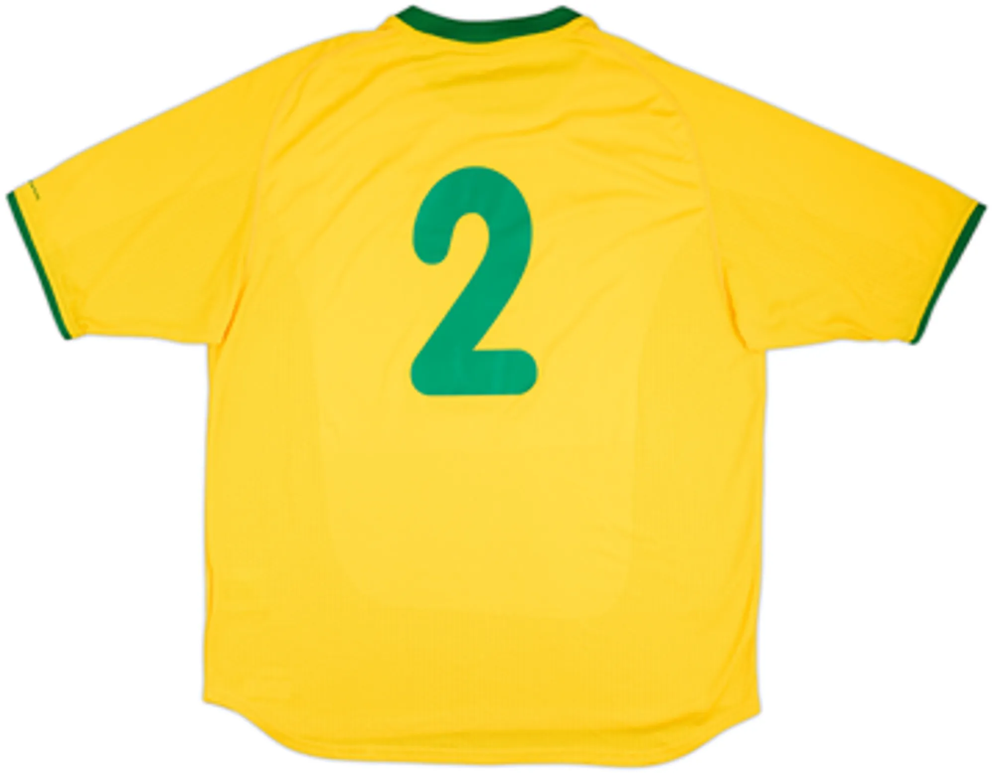 2000-02 Brazil Signed Home Shirt #2 - 8/10 - (XL)