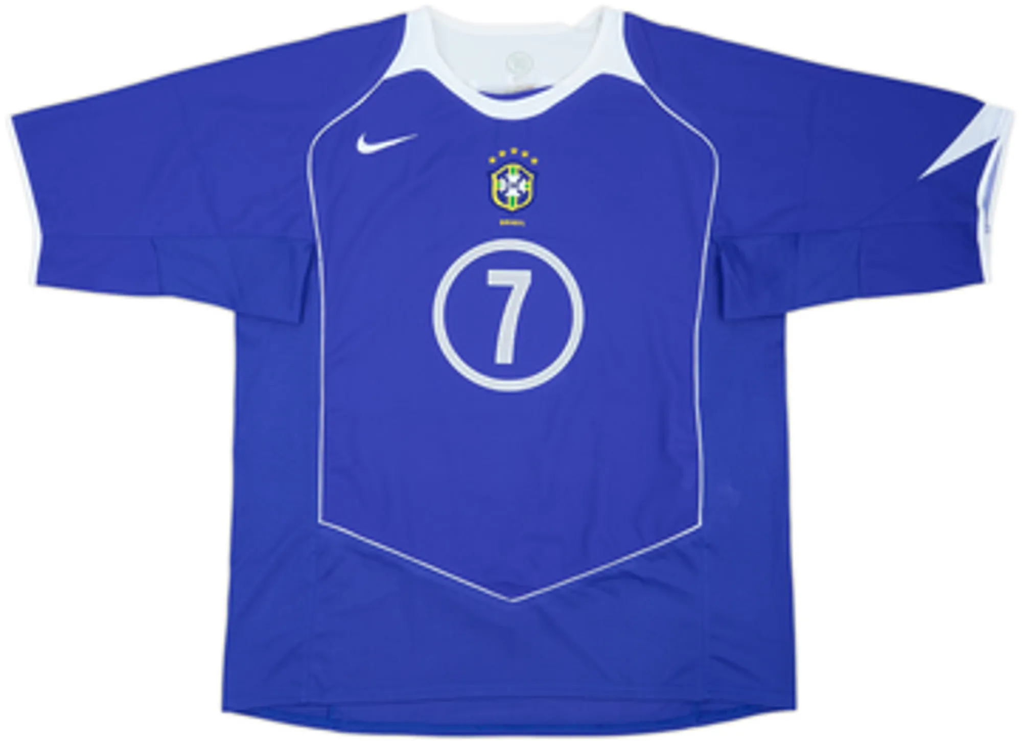 2004-06 Brazil Away Shirt Adriano #7 - 10/10 - (XL)