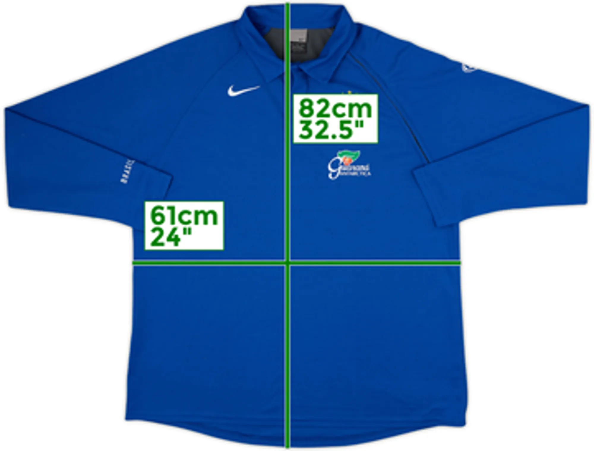2004-06 Brazil Nike Player Issue Polo L/S Shirt - 8/10 - (XL)