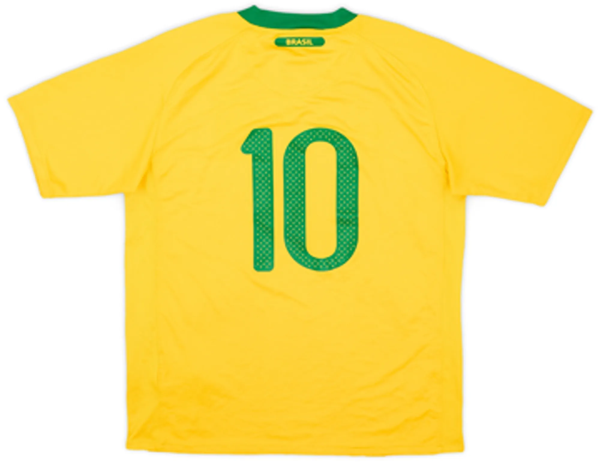 2010-11 Brazil Home Shirt #10 - 8/10 - (XL.Boys)