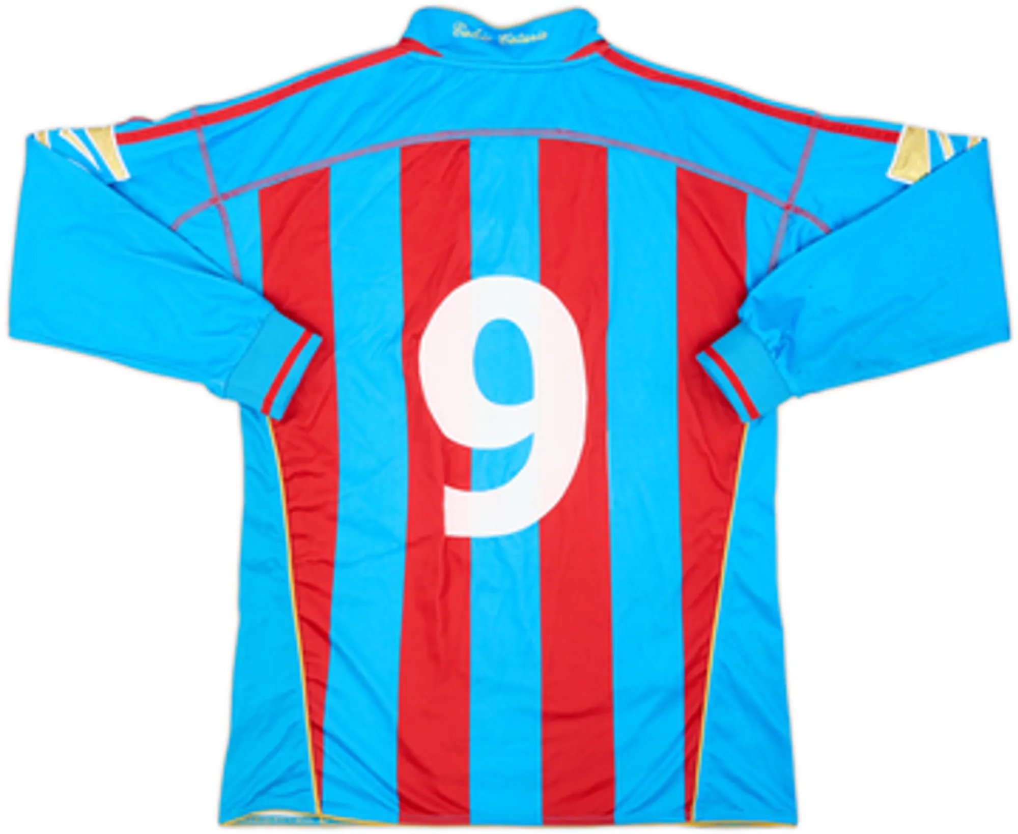 2007-08 Catania Home L/S Shirt #9 - 6/10 - (M)