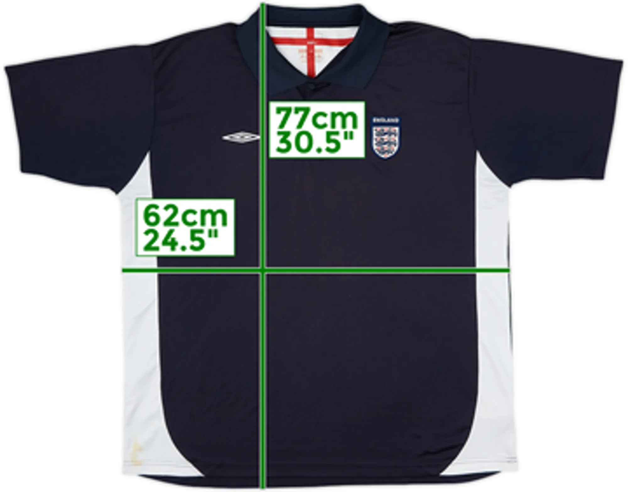 2005-07 England Umbro Polo Shirt - 7/10 - (XL)