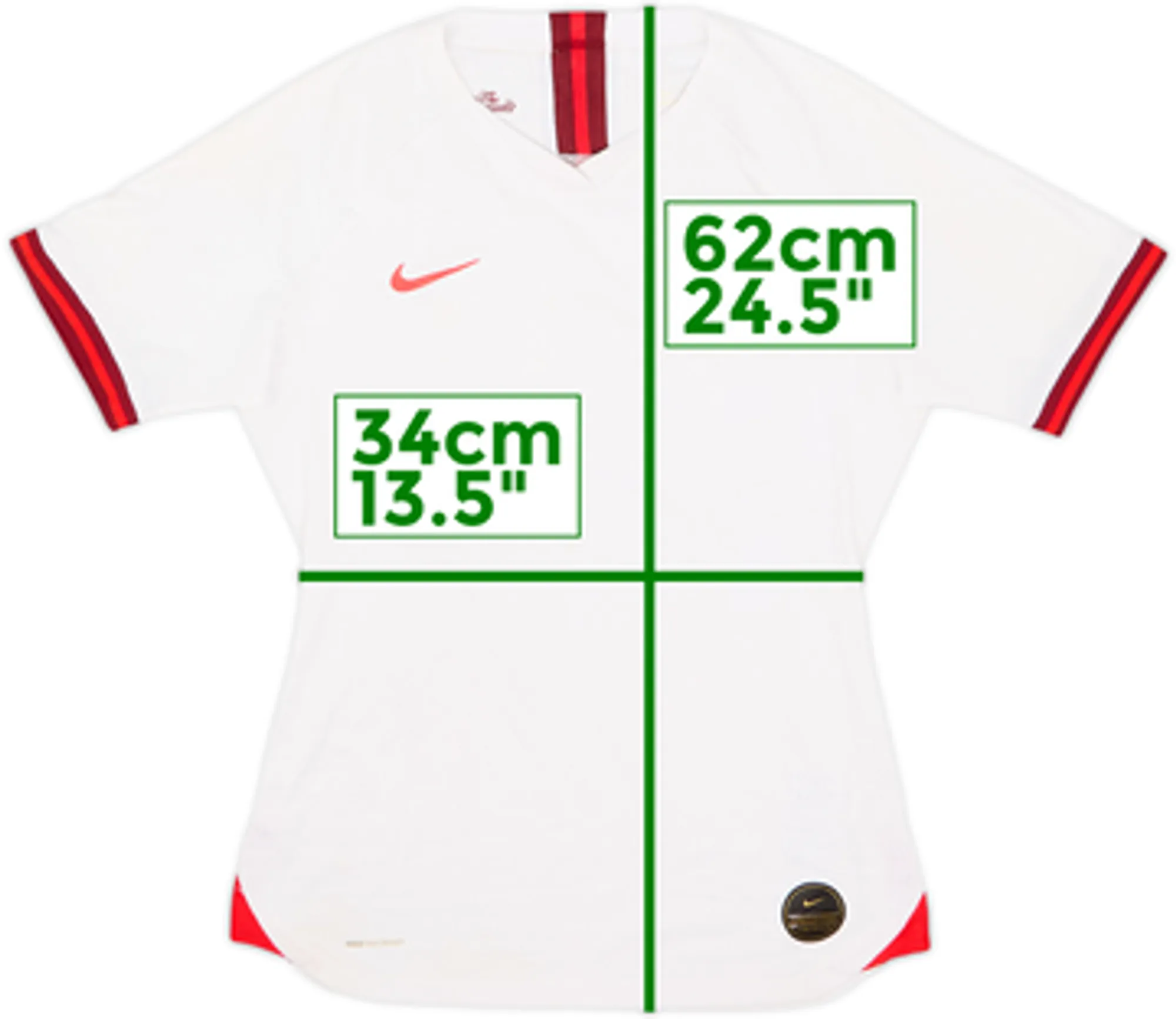 2019 England Lionesses Authentic Home Shirt - 8/10 - (Women's S)
