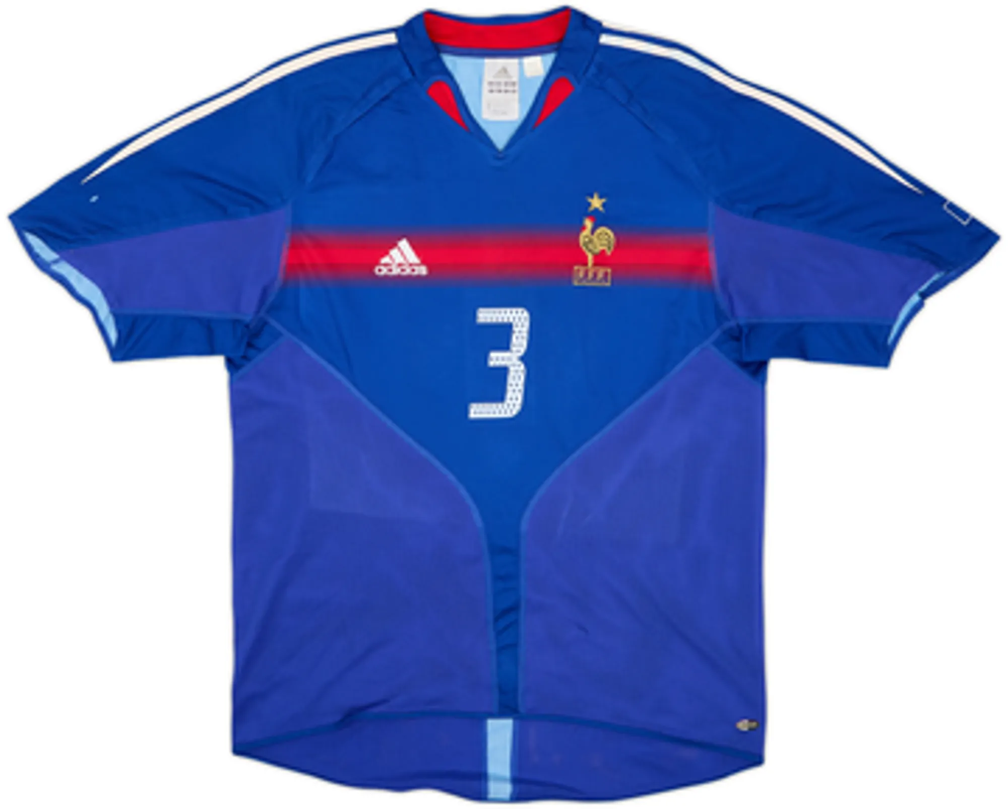 2004-06 France Home Shirt Lizarazu #3 - 6/10 - (L)