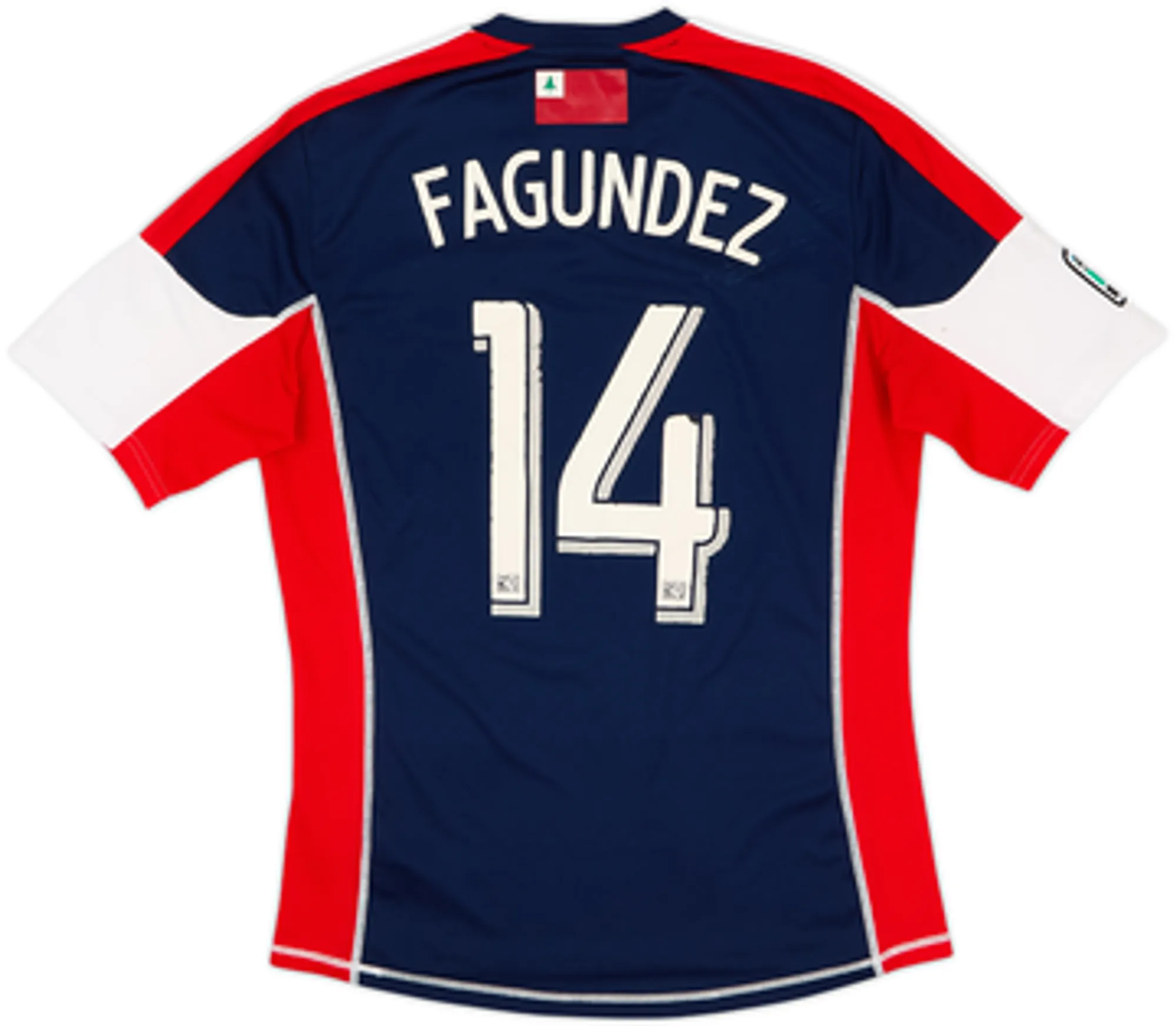 2012-13 New England Revolution Home Shirt Fagundez #14 - 6/10 - (M)