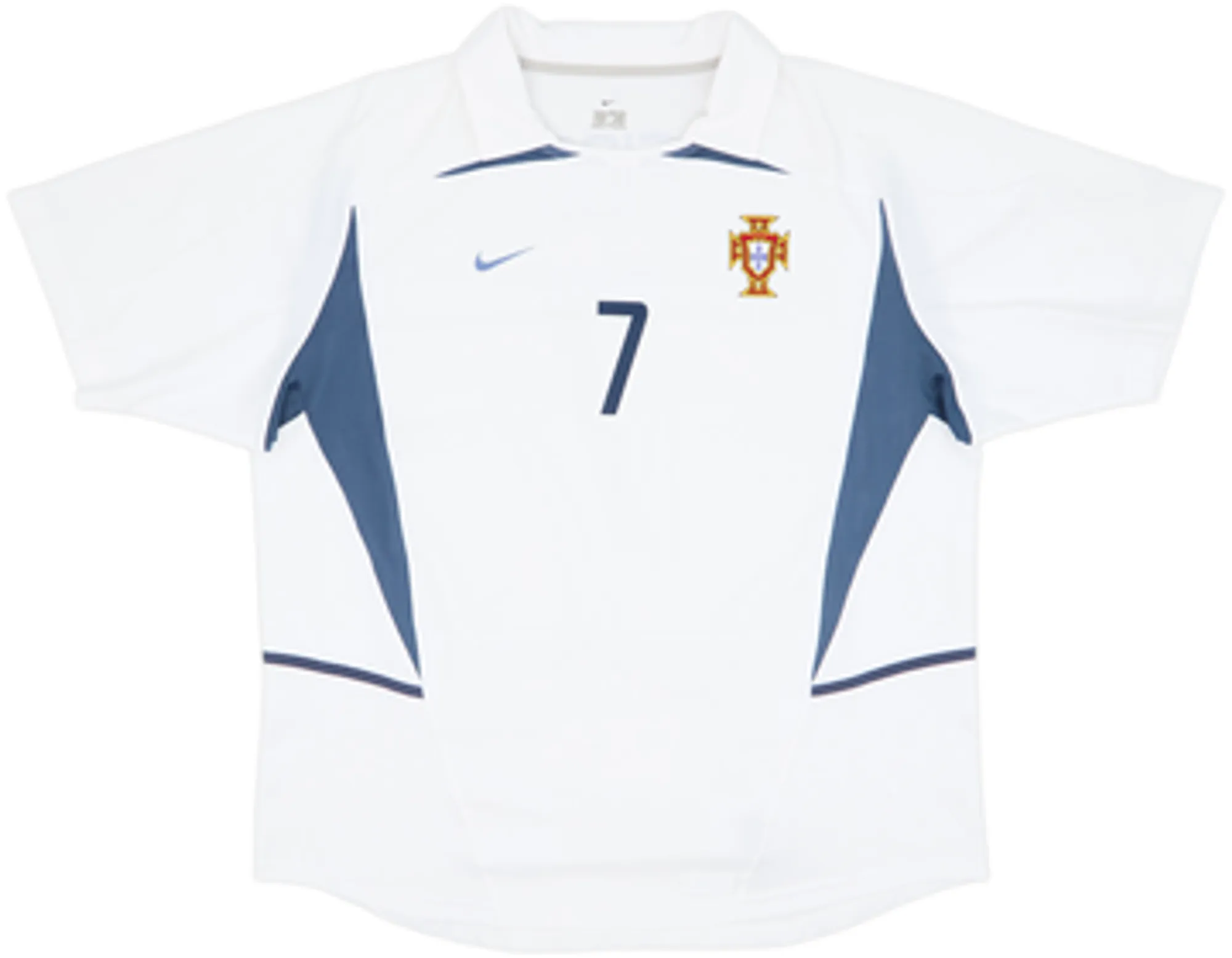 2002-04 Portugal Away Shirt Figo #7 - 8/10 - (M)