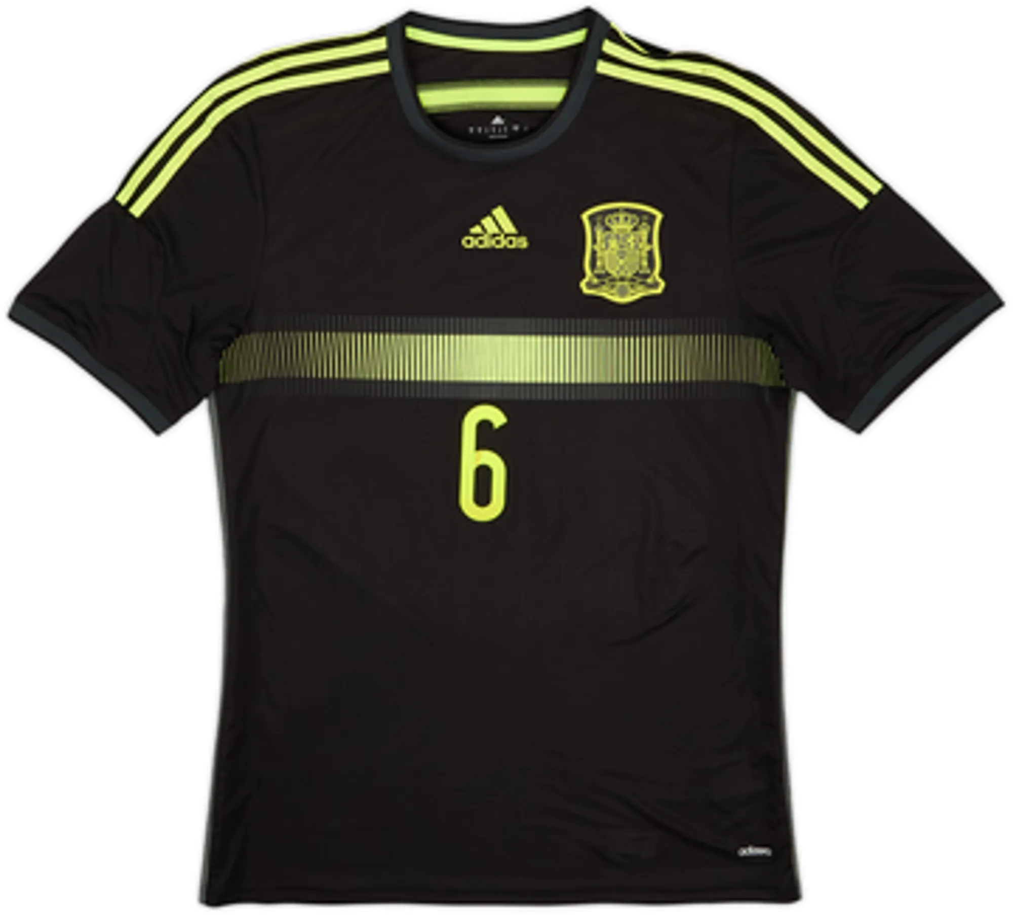 2013-15 Spain Player Issue Away Shirt A.Iniesta #6 - 9/10 - (L)