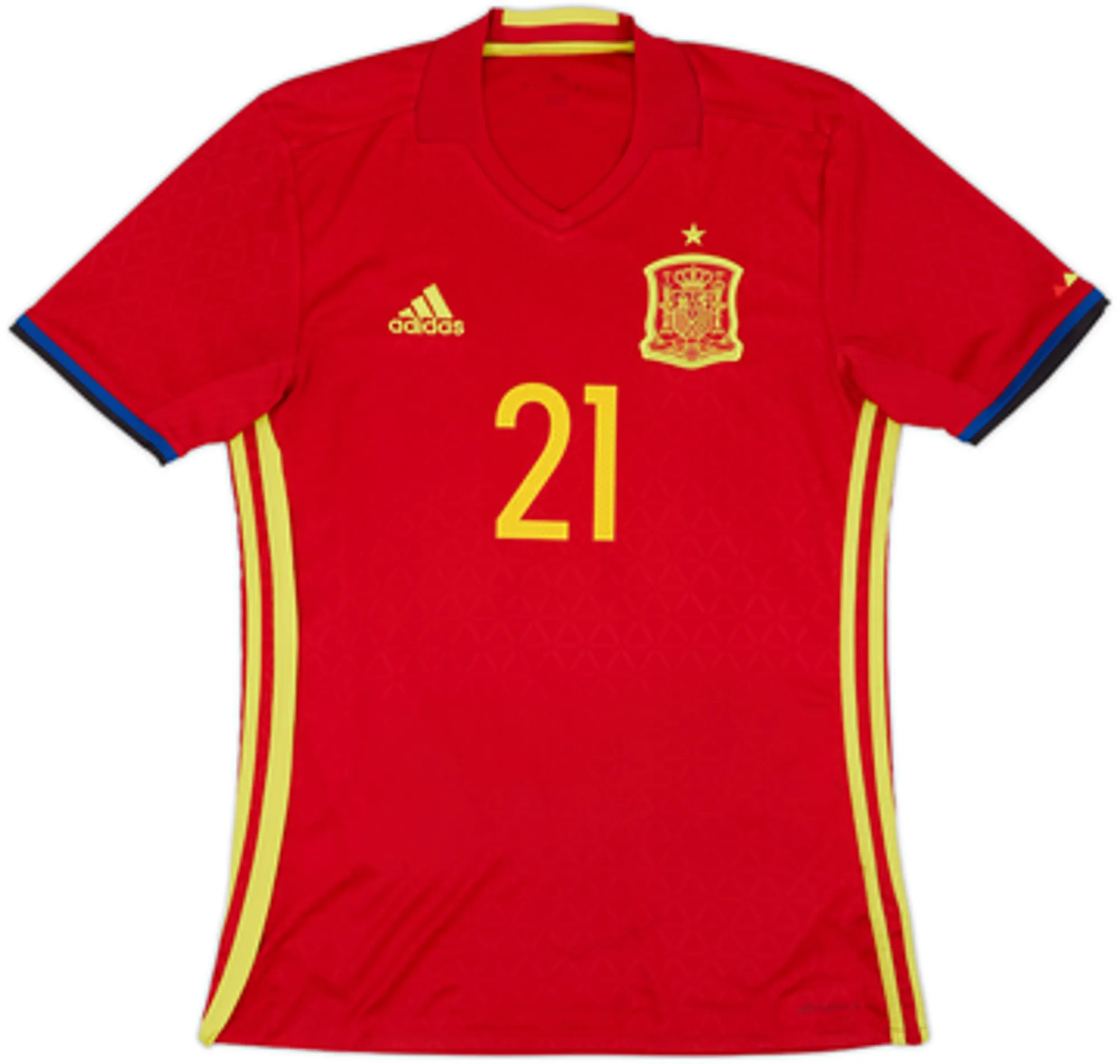 2016-17 Spain Home Shirt Silva #21 - 6/10 - (S)