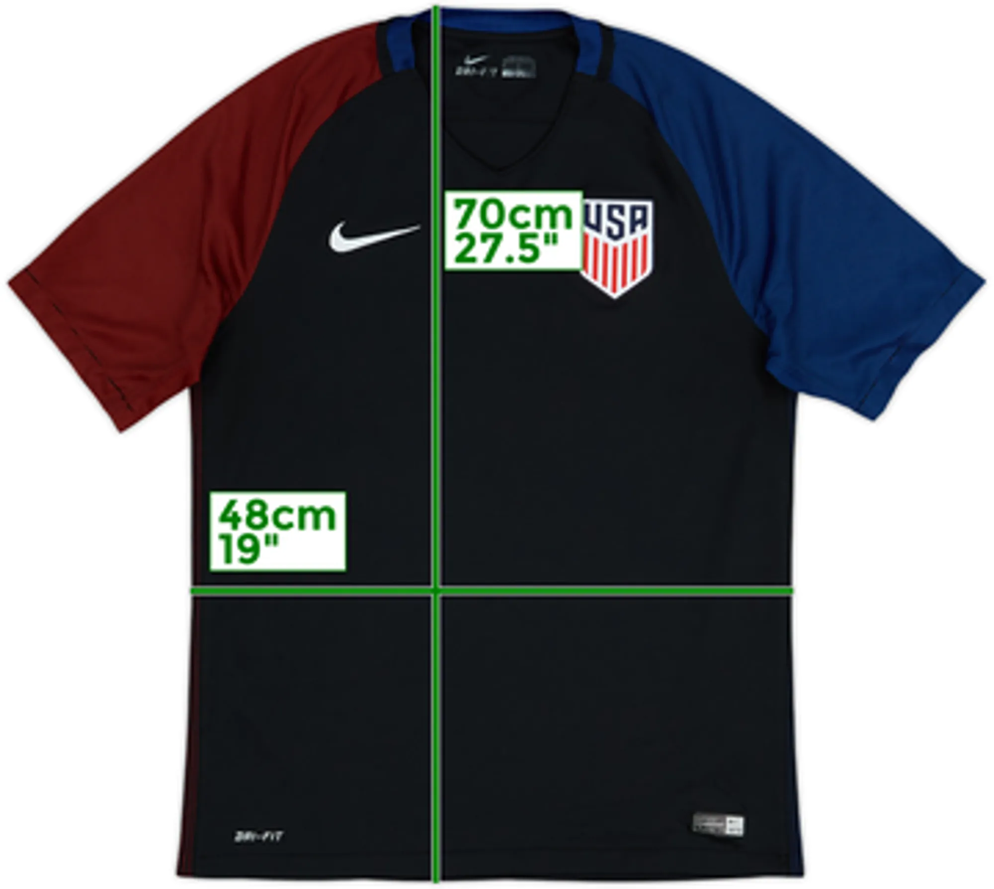 2016-17 USA Away Shirt - 9/10 - (M)