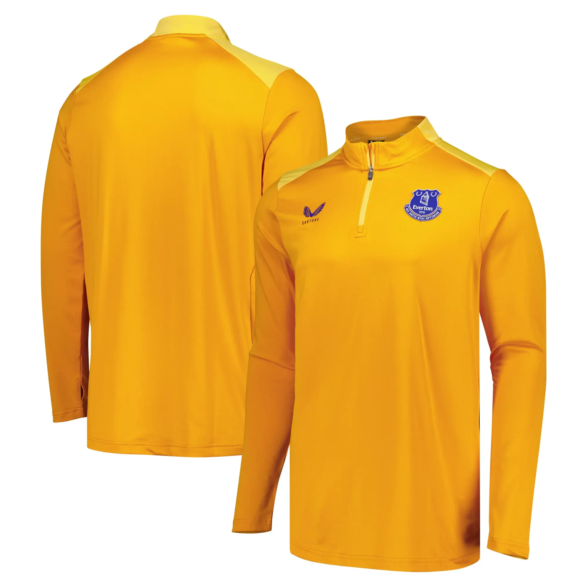 Everton Castore Matchday 1/4 Zip Midlayer - Yellow