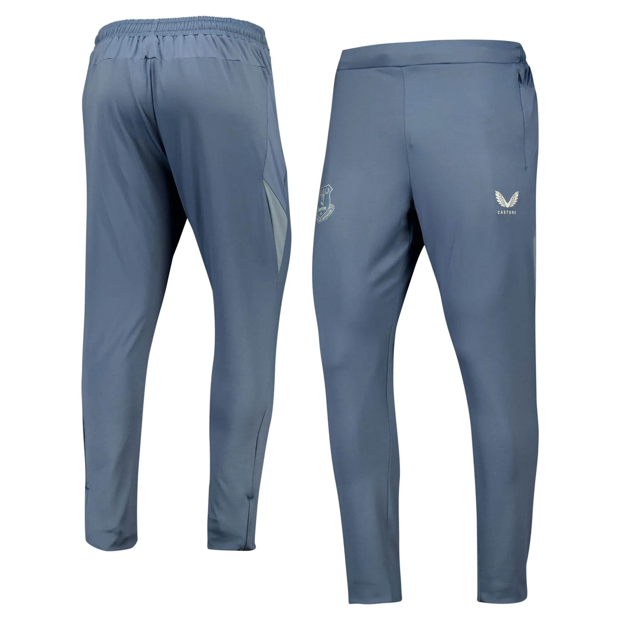 Everton Castore Players Training Zipped Pants - Blue - Kids