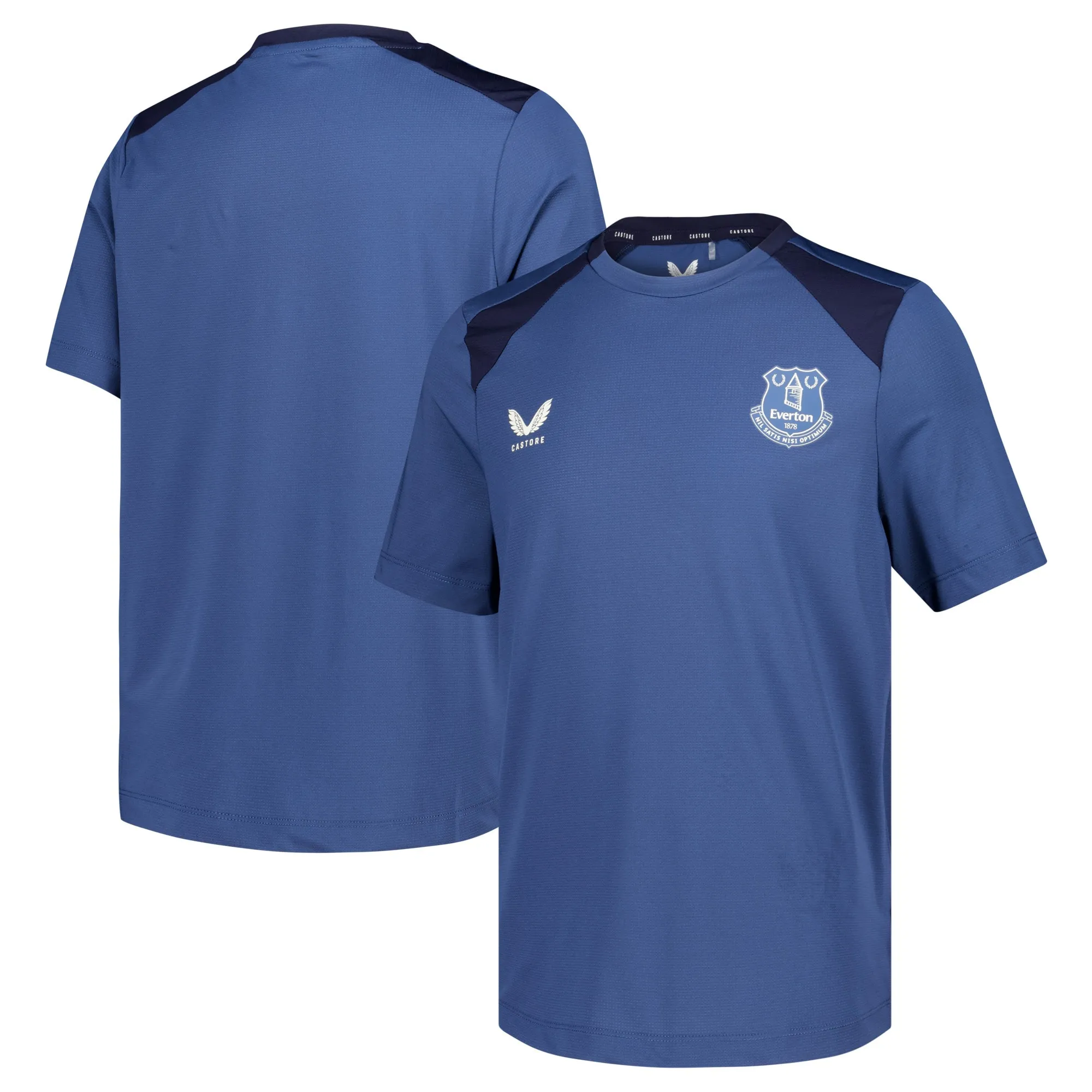 Everton Castore Coaches Training Top - Dark Blue - Kids