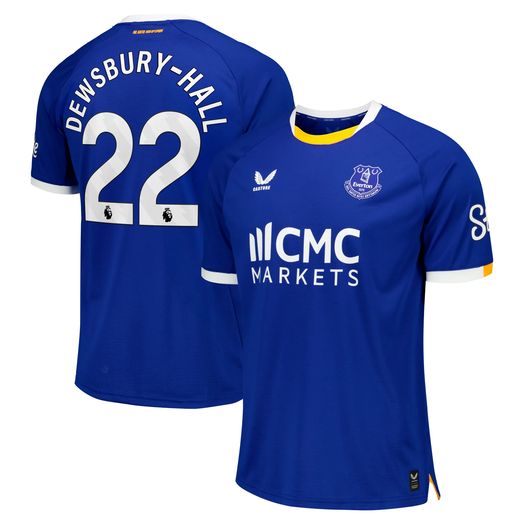 Everton Castore Home Pro Shirt 2026-27 with Dewsbury-Hall 22 printing