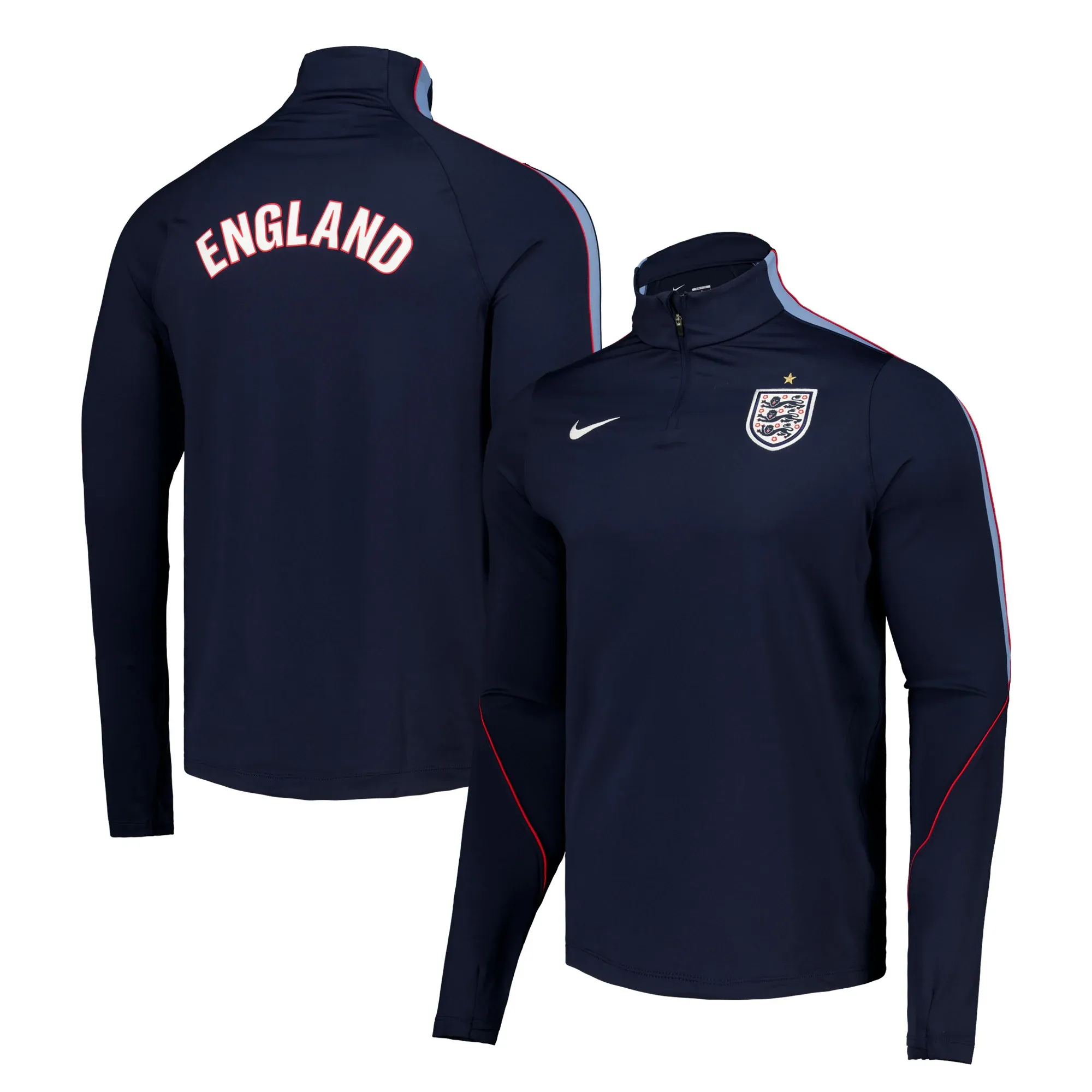 England Nike Strike Coaches Training Drill Top - Obsidian