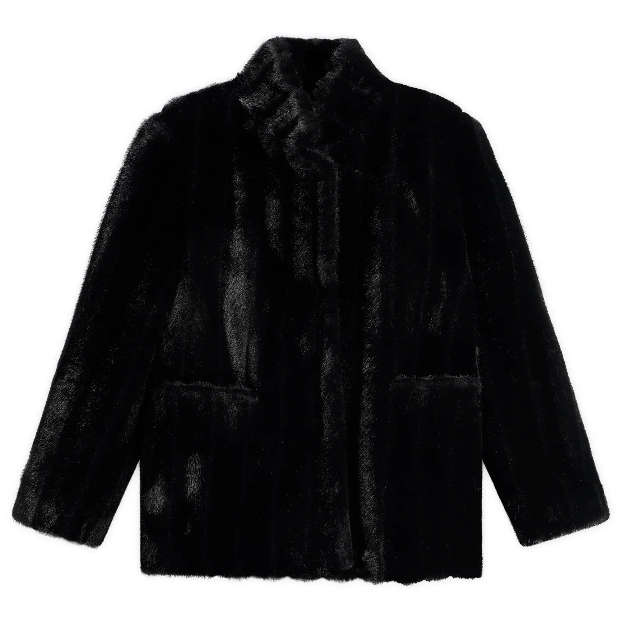 Nothing Written Women's Misha Faux Fur Jacket Black
