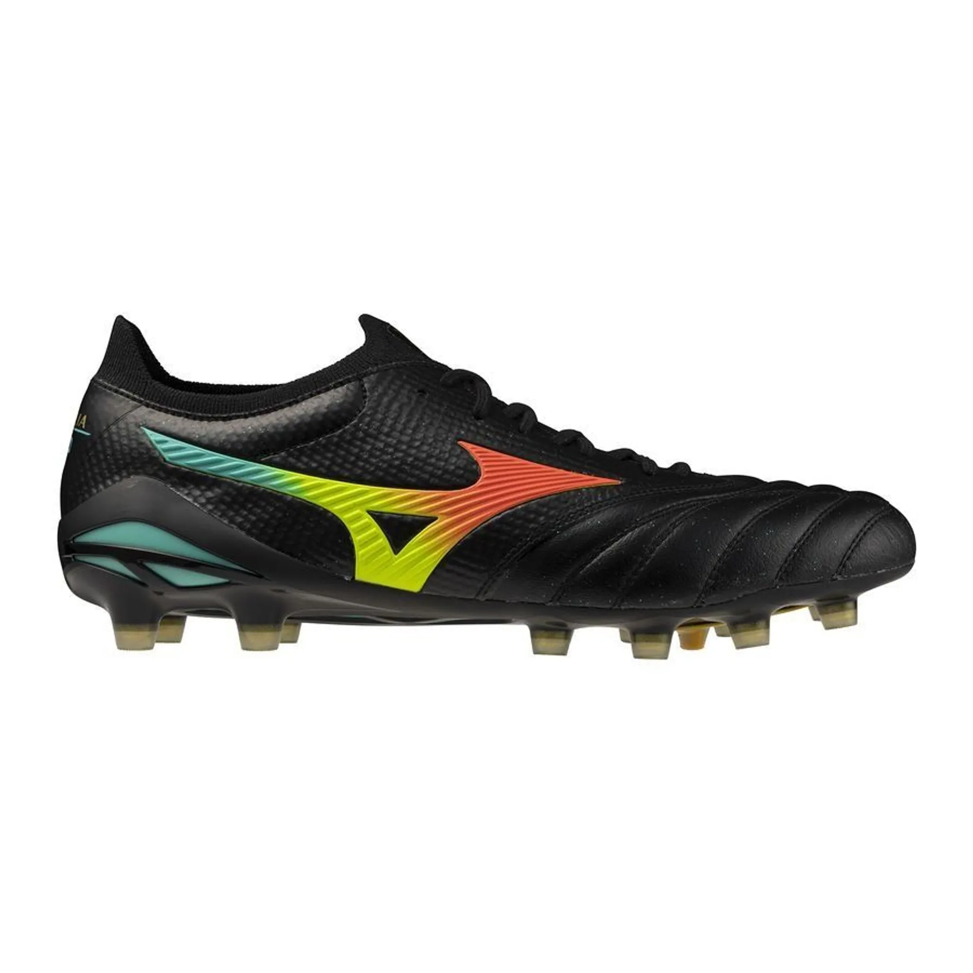 Mizuno Morelia Neo V Beta Made In Japan Fg Bright Black - Black/Lava Orange  - ['Black']