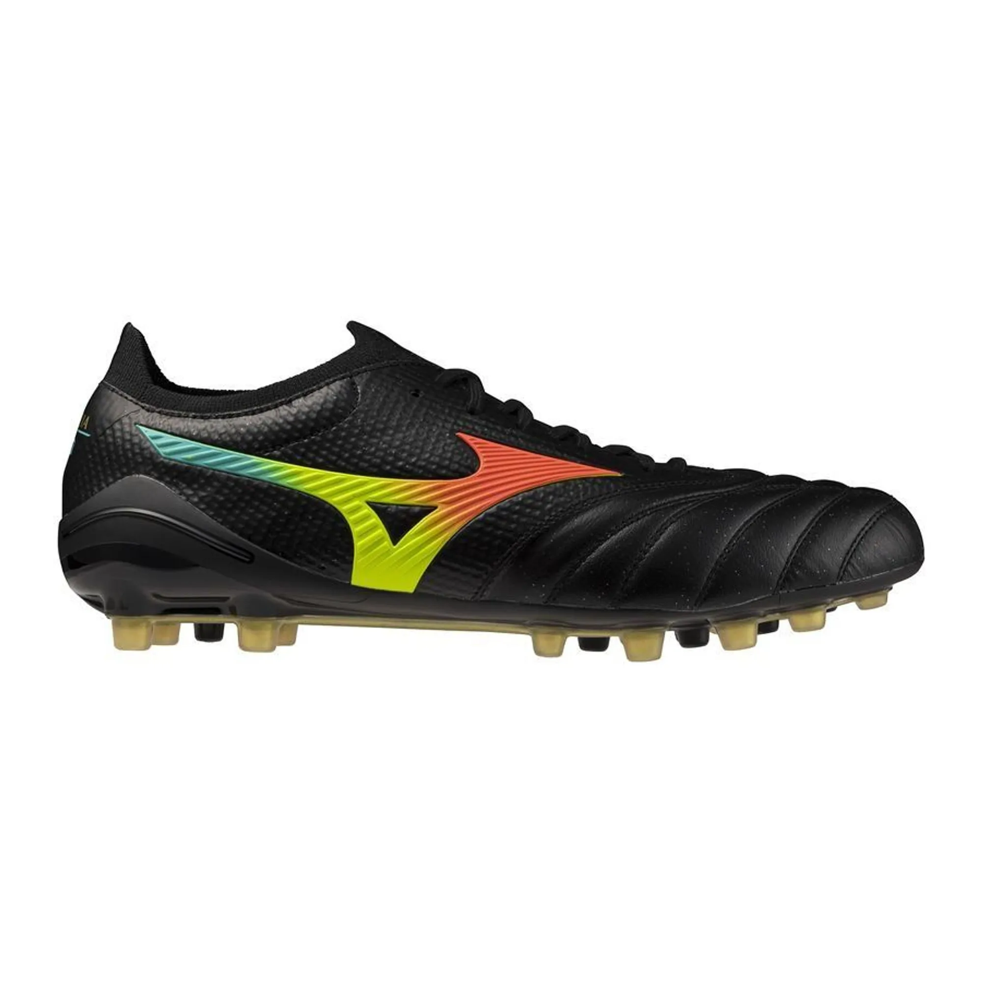 Mizuno Morelia Neo V Beta Made In Japan Ag Bright Black - Black/Lava Orange - ['Black']