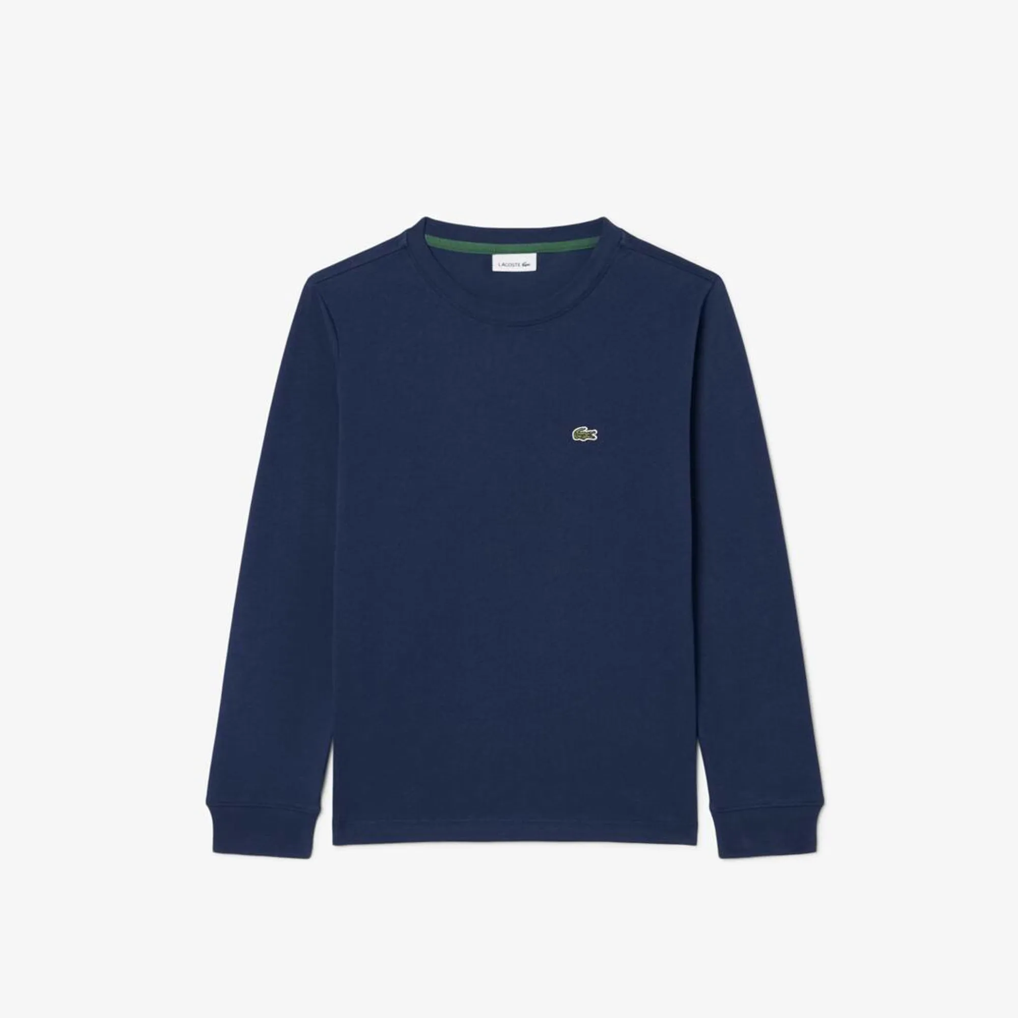 Lacoste Long-Sleeved Cotton T-shirt - Midnight Blue