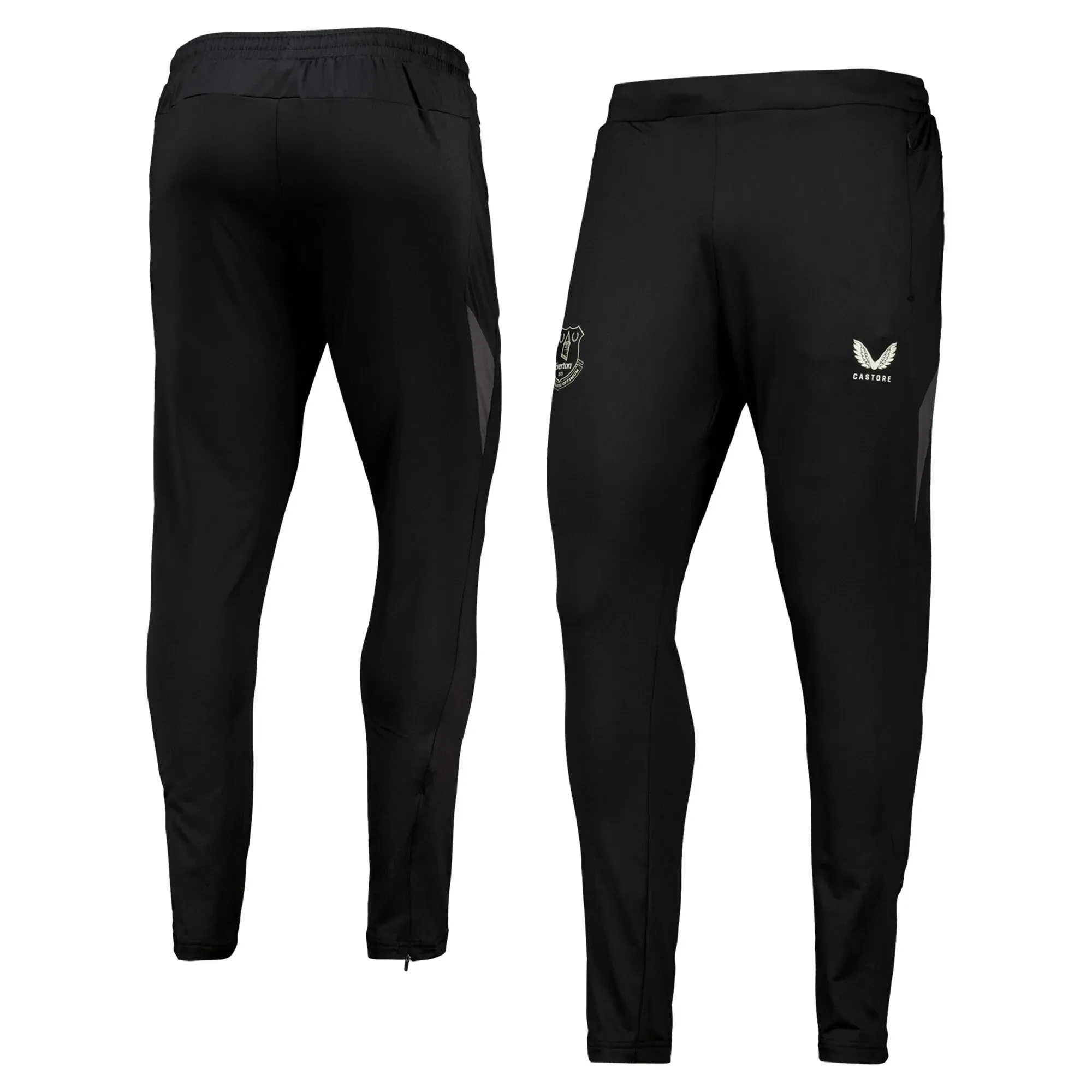 Everton Castore Coaches Training Zipped Pants - Dark Blue - Kids