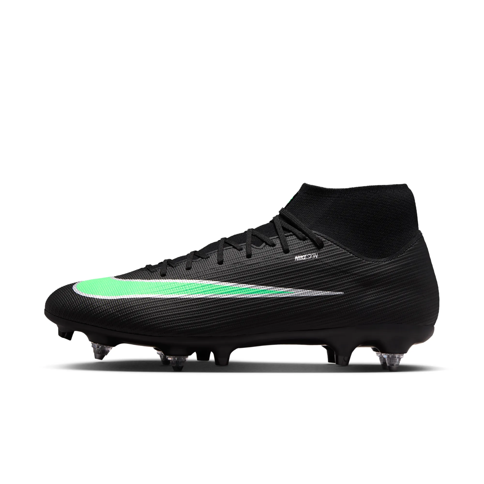 Nike Mercurial Superfly 11 Academy Soft-Ground High-Top Football Boots - Black