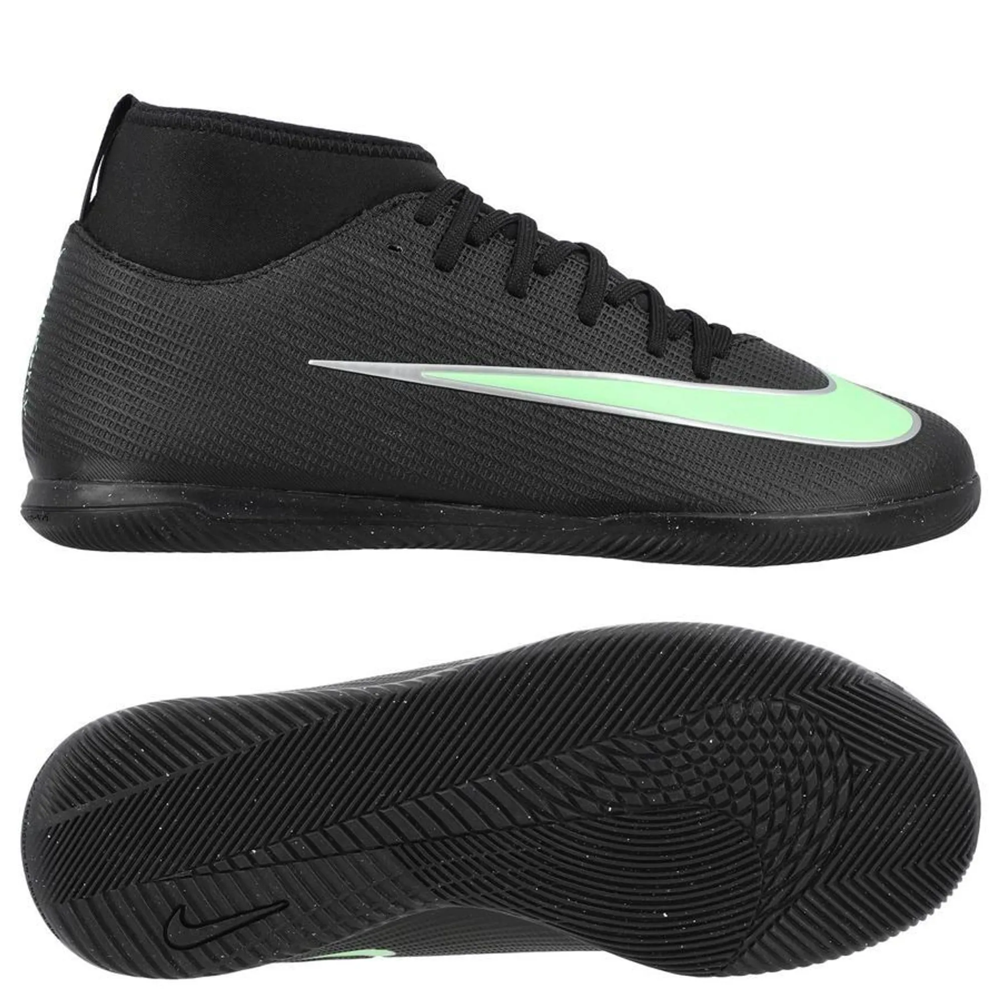 Nike Mercurial Superfly 11 Club Ic Shadow - Black/Illusion Green Kids - ['Black']