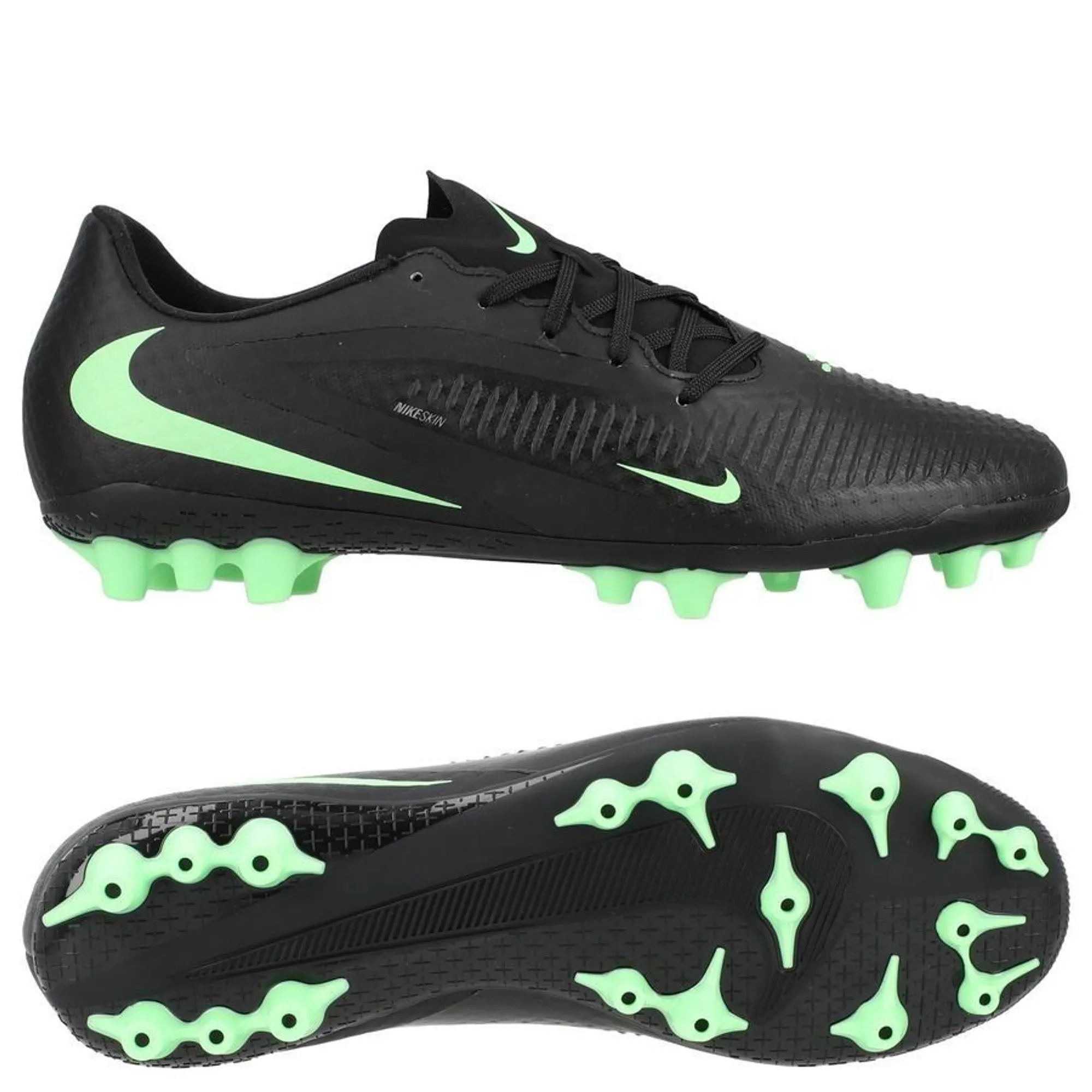Nike Phantom 6 Academy Low Cut Ag Shadow - Black/Illusion Green - ['Black']