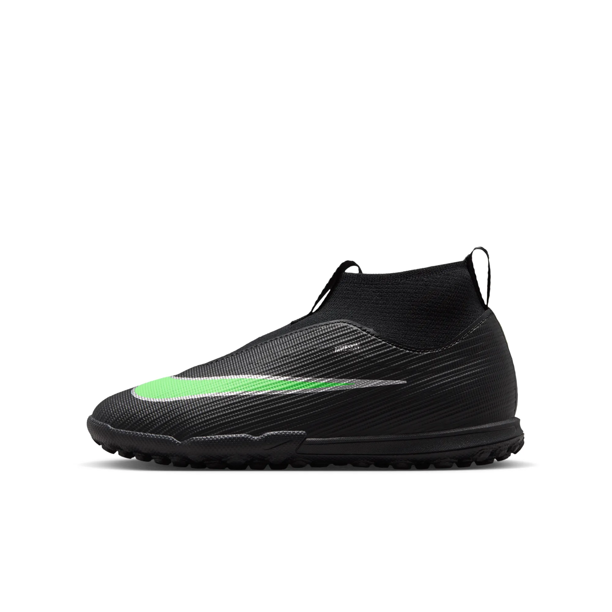 Nike Jr. Mercurial Superfly 11 Academy Turf High-Top Football Shoes - Black