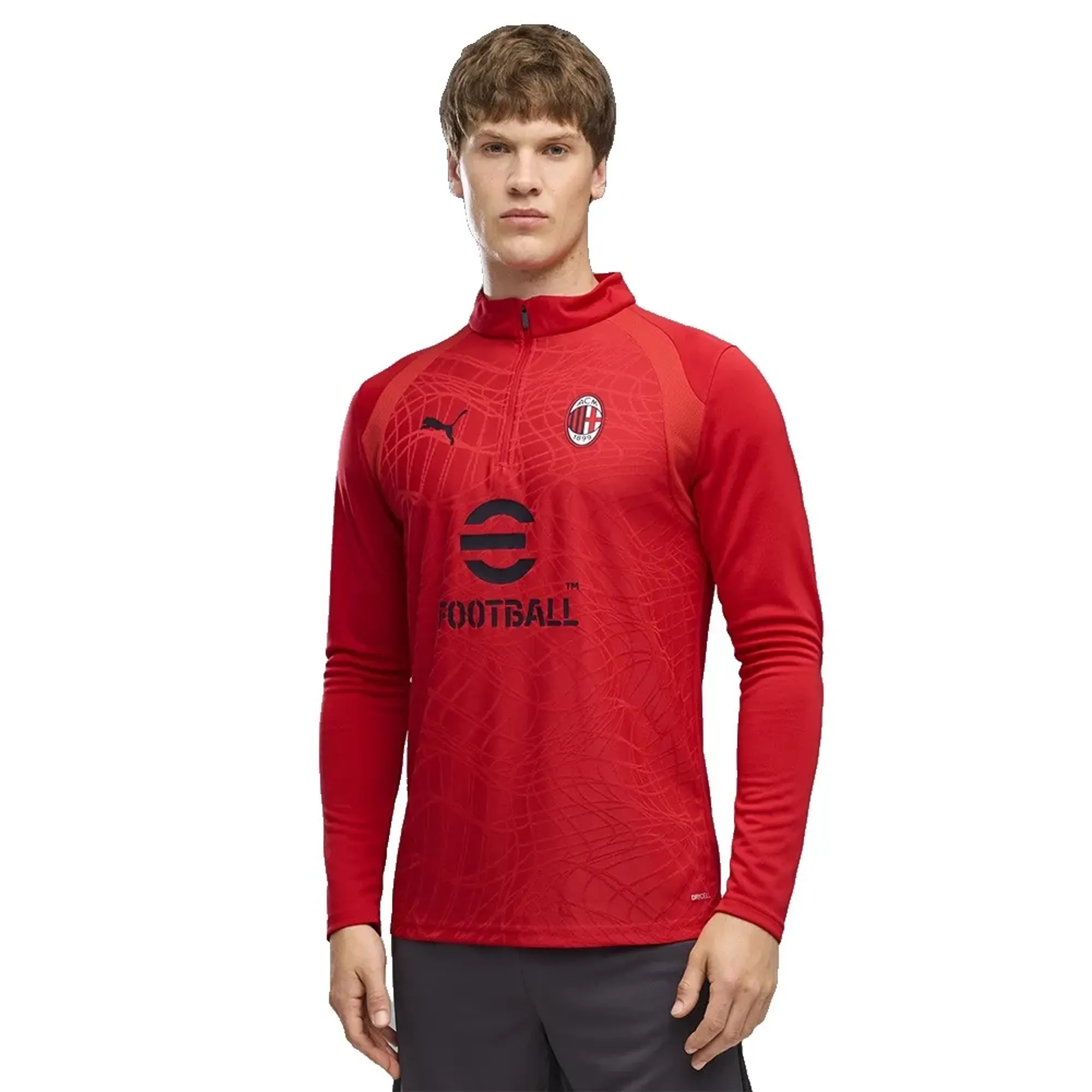 Puma Ac Milan Training Half Zip Sweatshirt