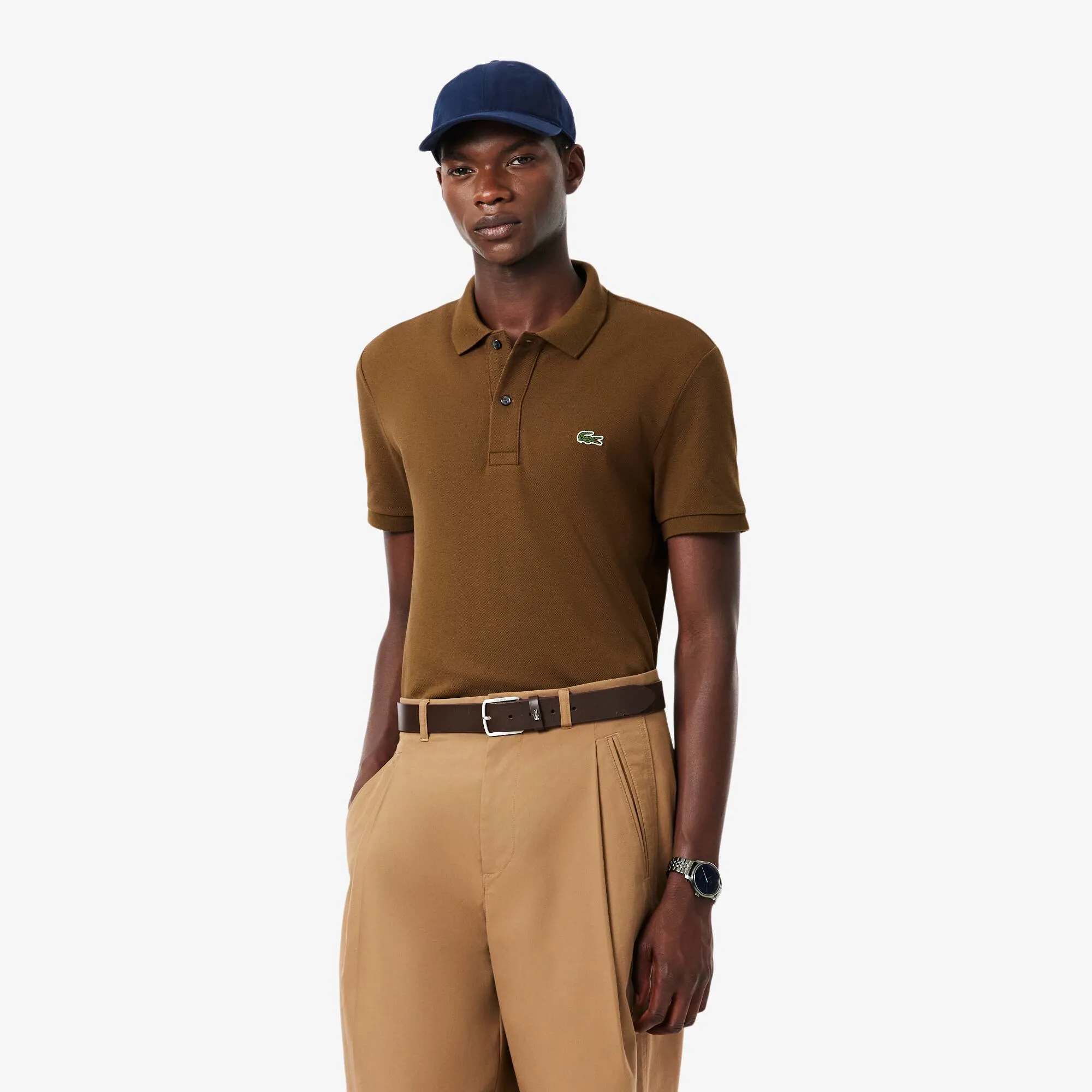 Lacoste Slim Fit L.12.12 Original Polo Shirt - Coffee Brown