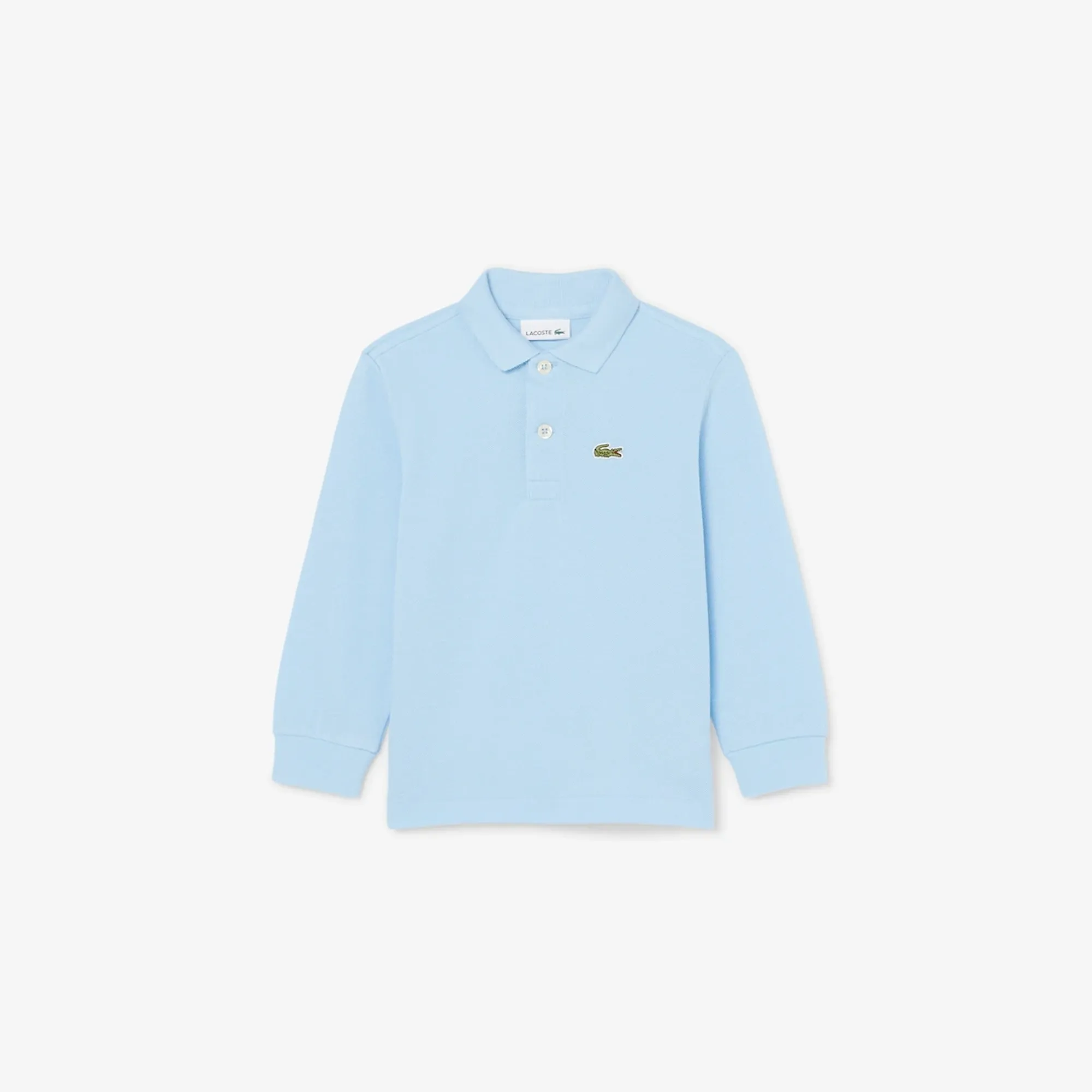 Lacoste Long Sleeved Petit Piqué Polo Shirt - Sky Blue