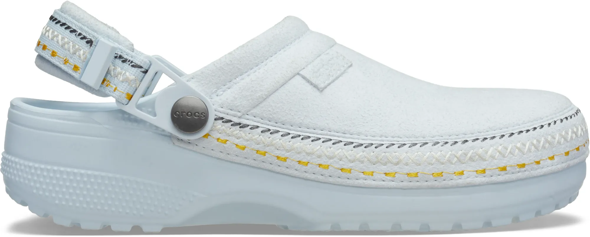 Crocs | Unisex | Crafted Vegan Suede Stitch | Clogs | Sky Ice | W4/M3