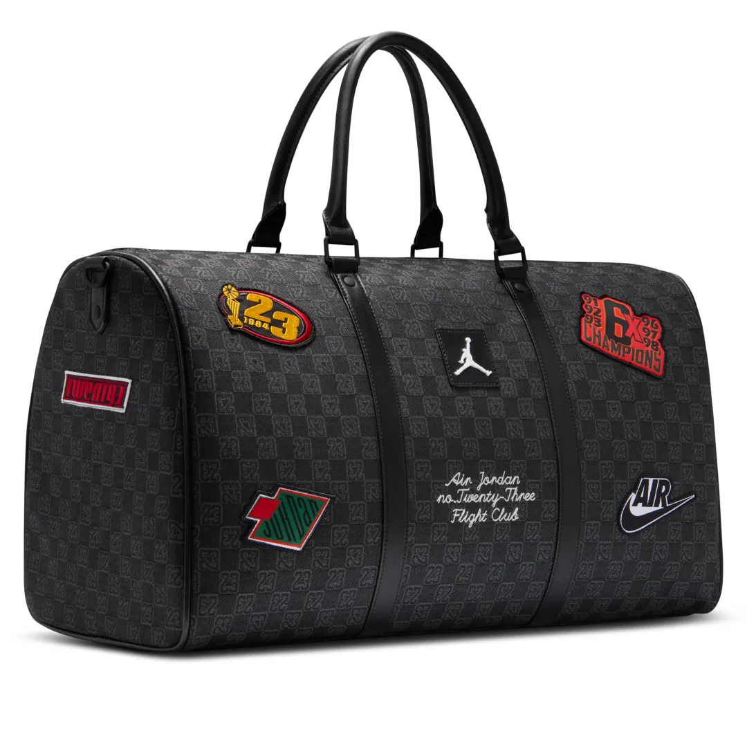 Nike Jordan Monogram Duffel Bag (40L) - Black | IQ2942-010 | FOOTY.COM