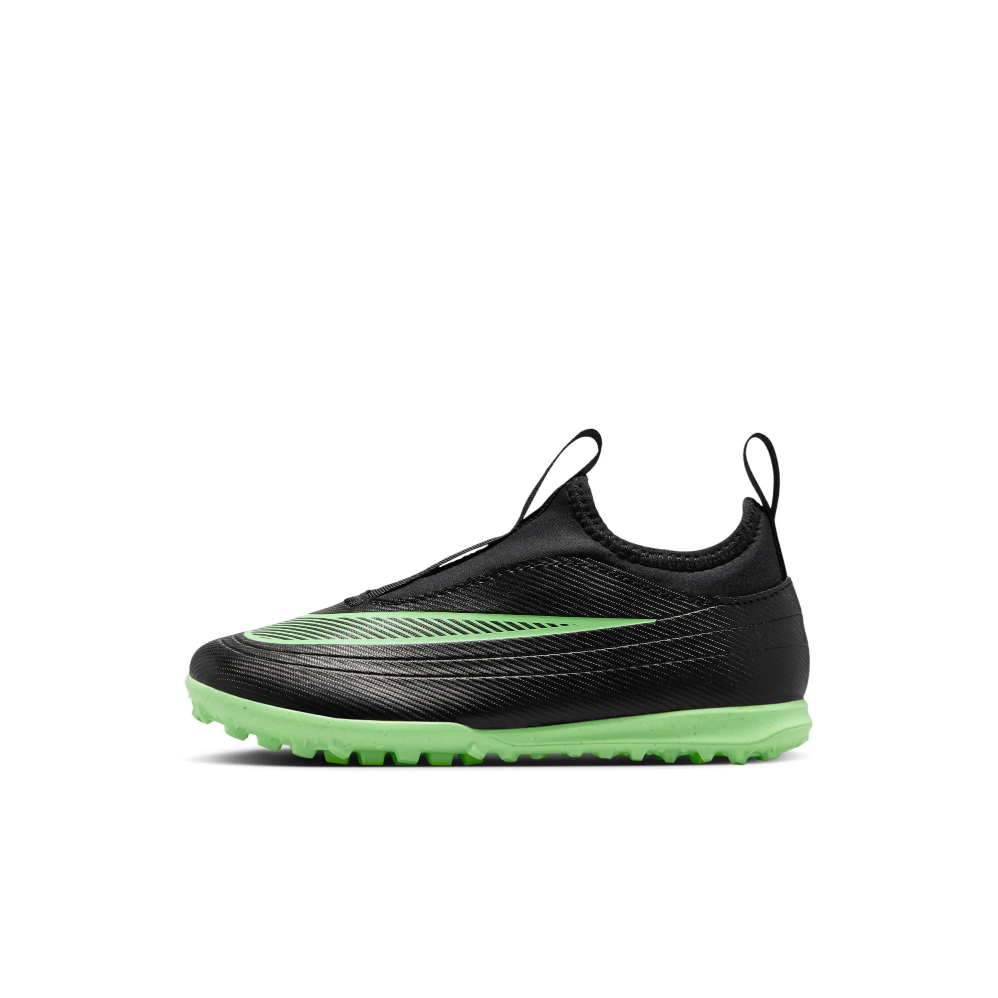 Nike Jr Mercurial Vapor 17 Club Turf Low-Top Football Shoes - Black