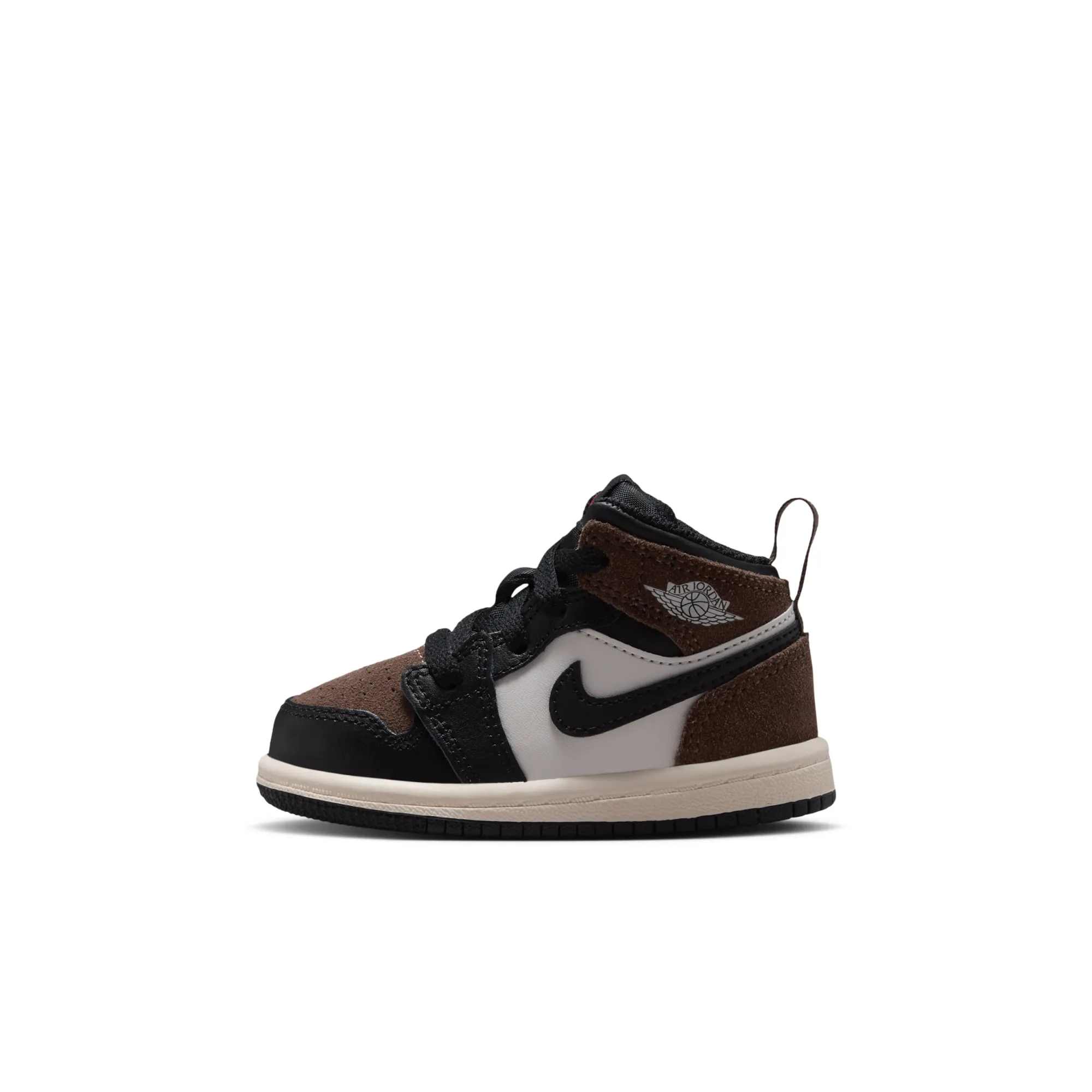 Nike Jordan 1 Mid Baby/Toddler Shoes - Black