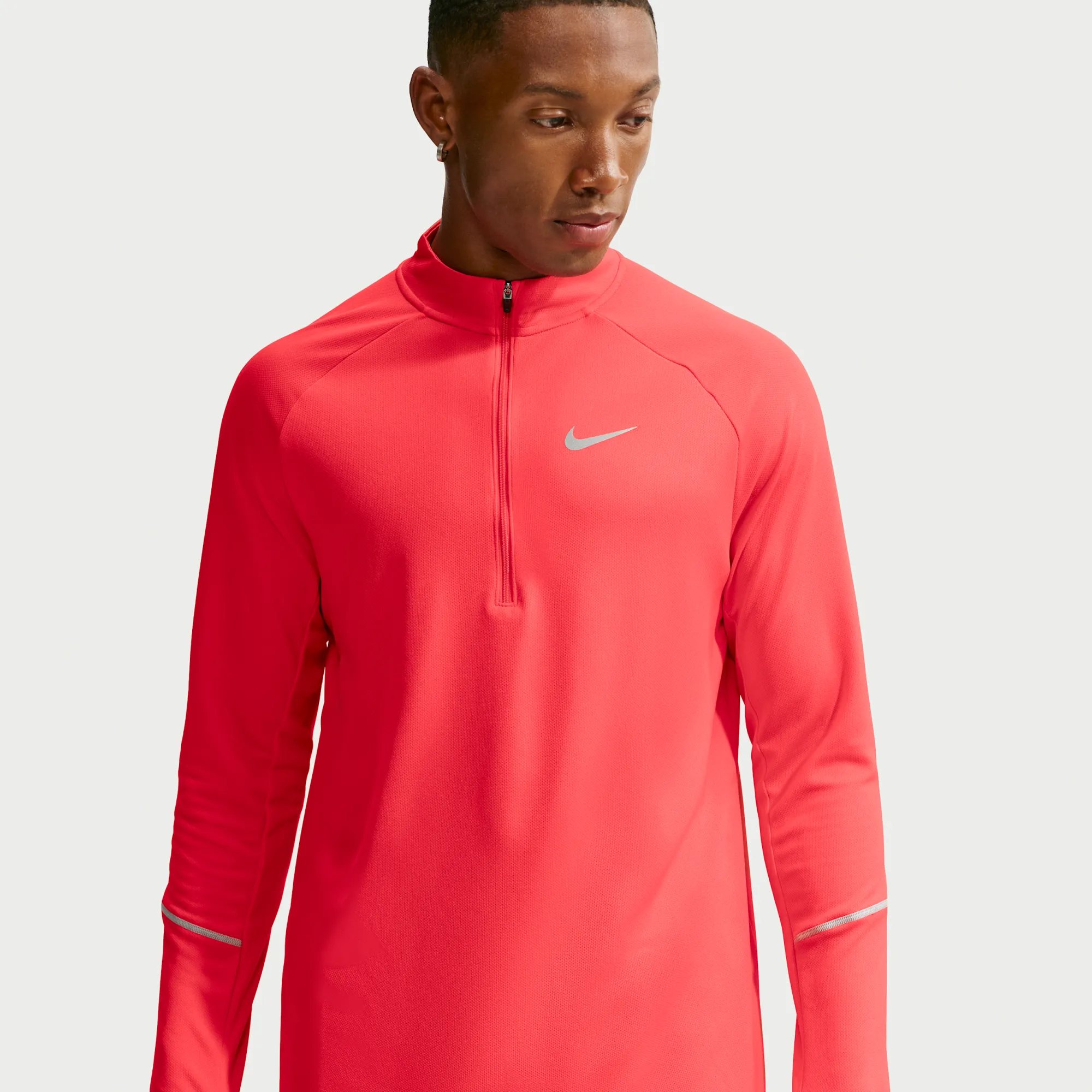 Nike Miler Men's Dri-FIT 1/2-Zip Running Top - Red