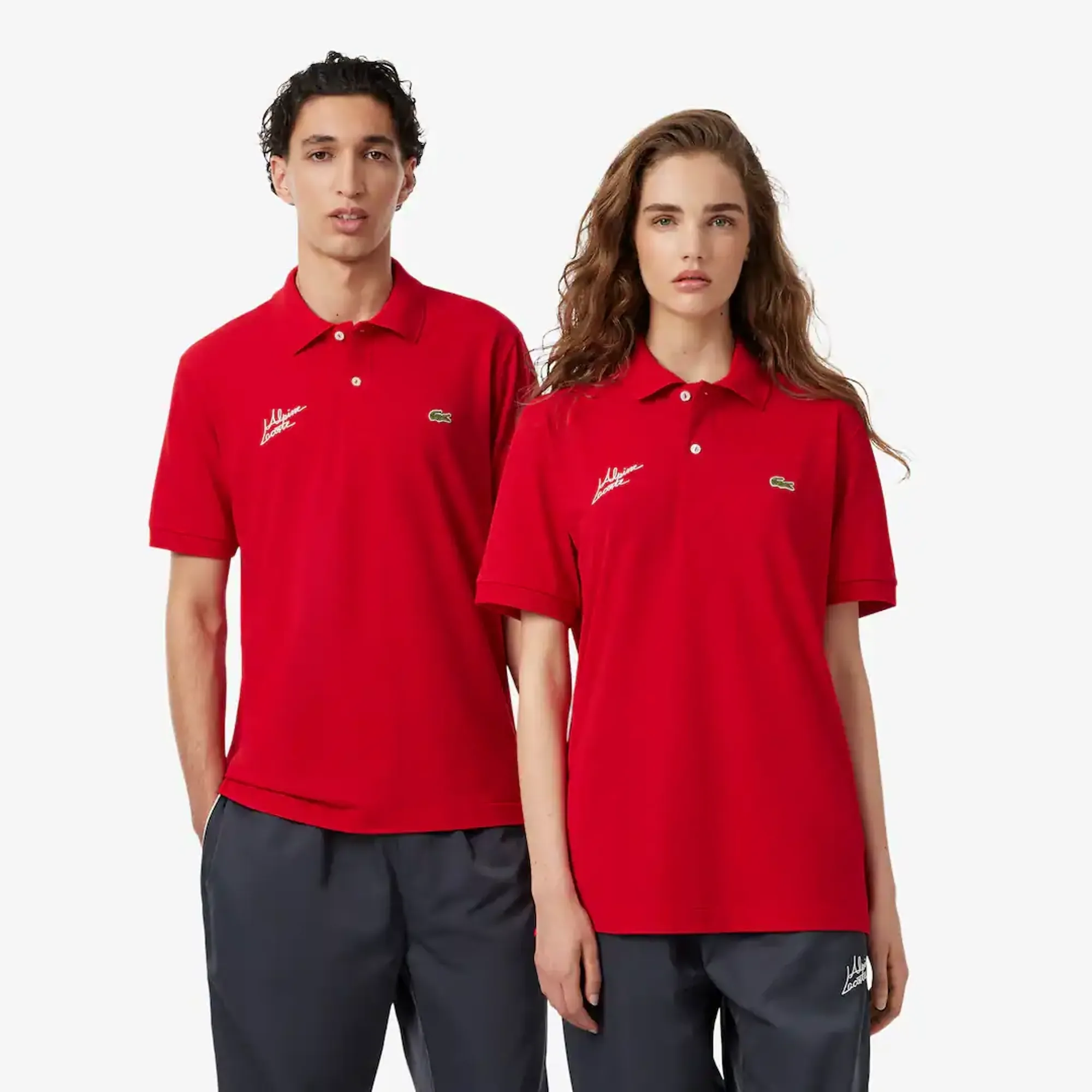 Classic Fit Lacoste x Alpine L.12.12 LIGHT Polo Shirt - Rouge