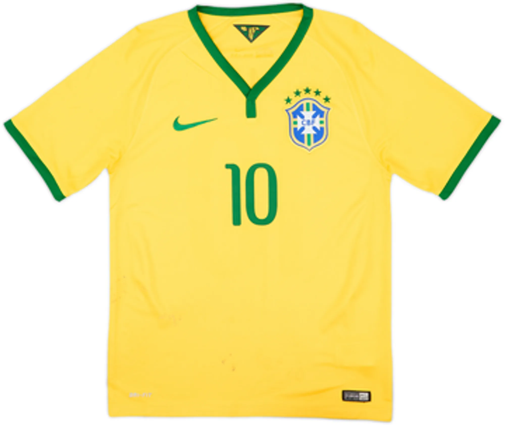 2014-15 Brazil Home Shirt Neymar Jr #10 - 5/10 - (S)