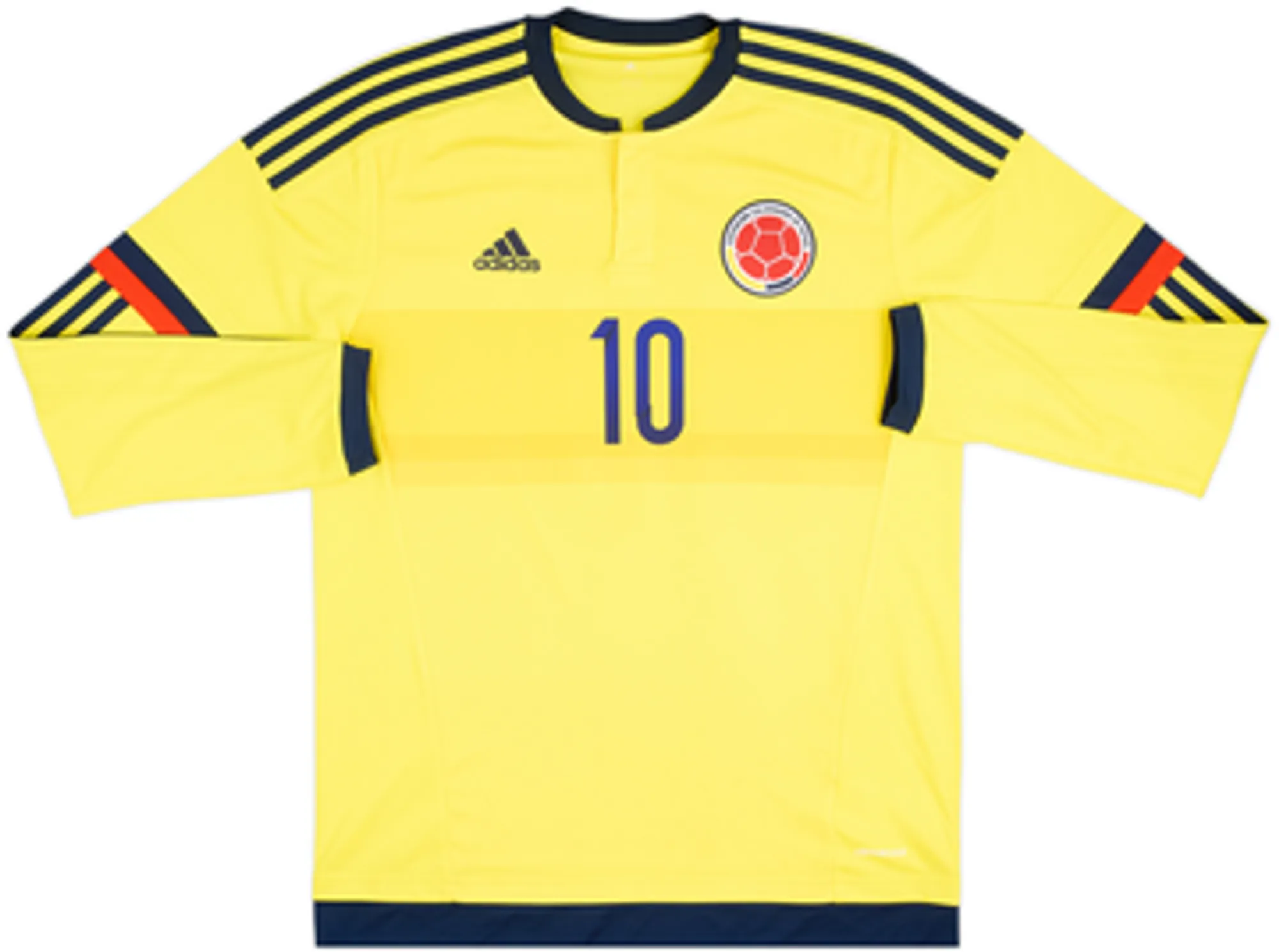 2015 Colombia Copa America Home L/S Shirt James #10 - 7/10 - (M)