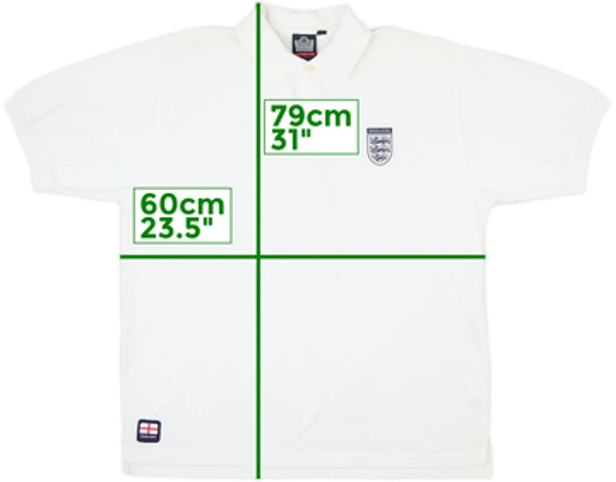 2000s England Admiral Polo Shirt - 6/10 - (XL)