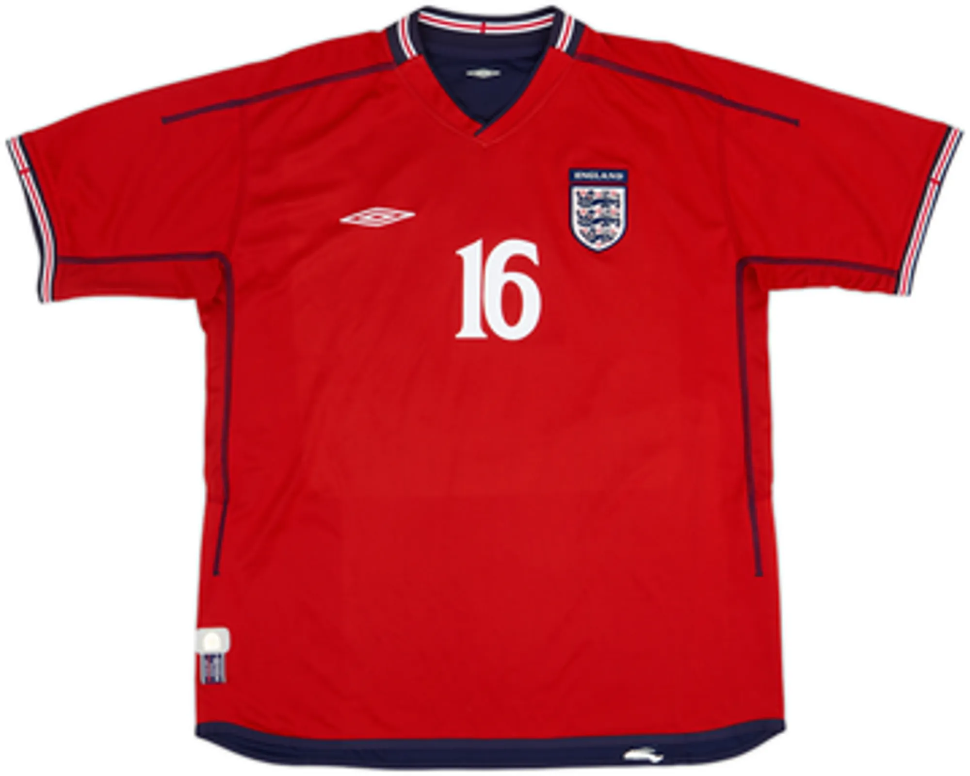 2002-04 England Away Shirt Southgate #16EL
