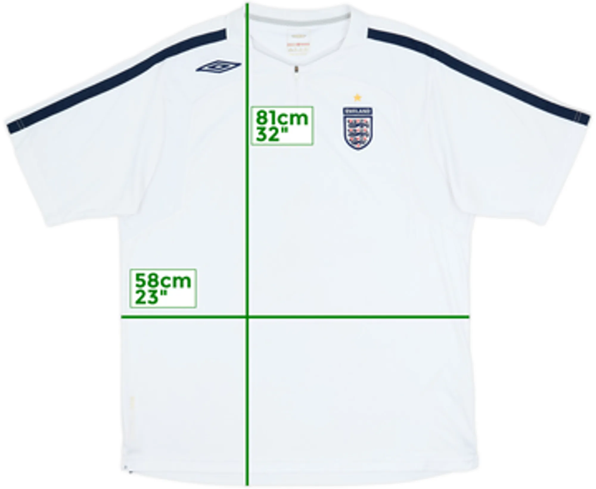 2006-07 England Umbro 1/4 Zip Umbro Polo Shirt - 6/10 - (XL)